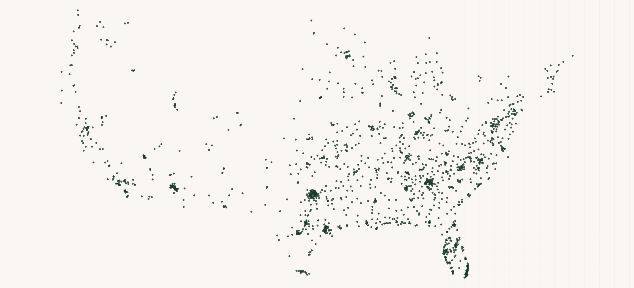 Map of where the Float Life by FUNBOY Retailers are
