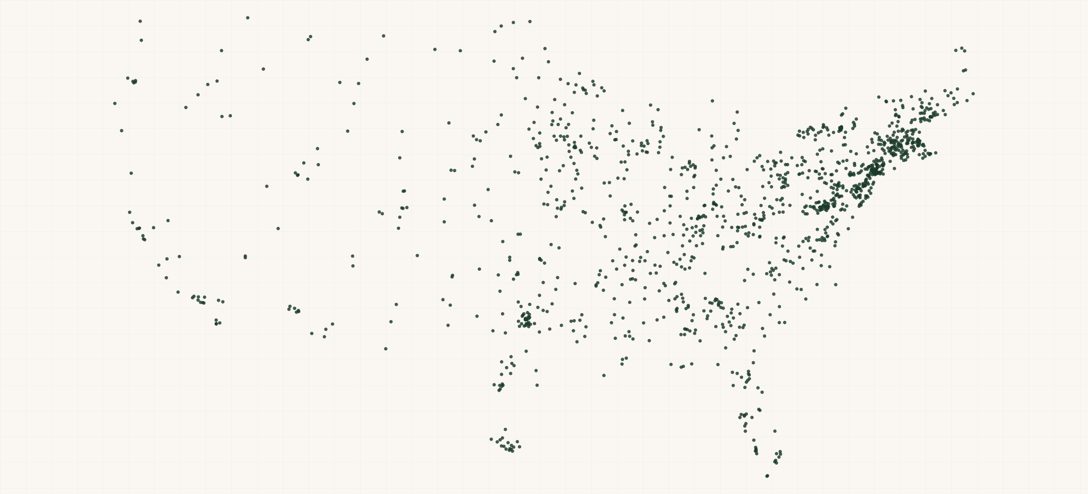 Map of where the FDA-Registered Medical Device Establishments Outside the U.S. are