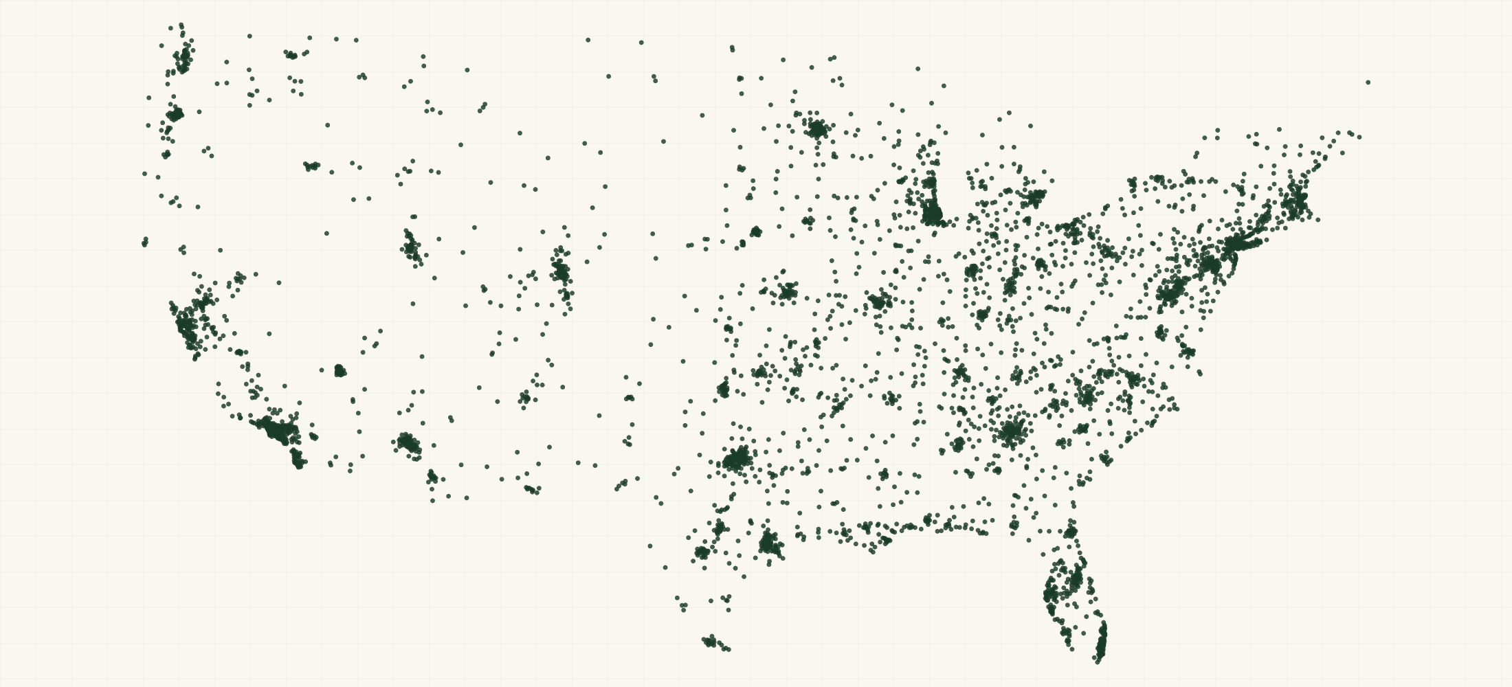 Map of where the Freestyle Retailers are