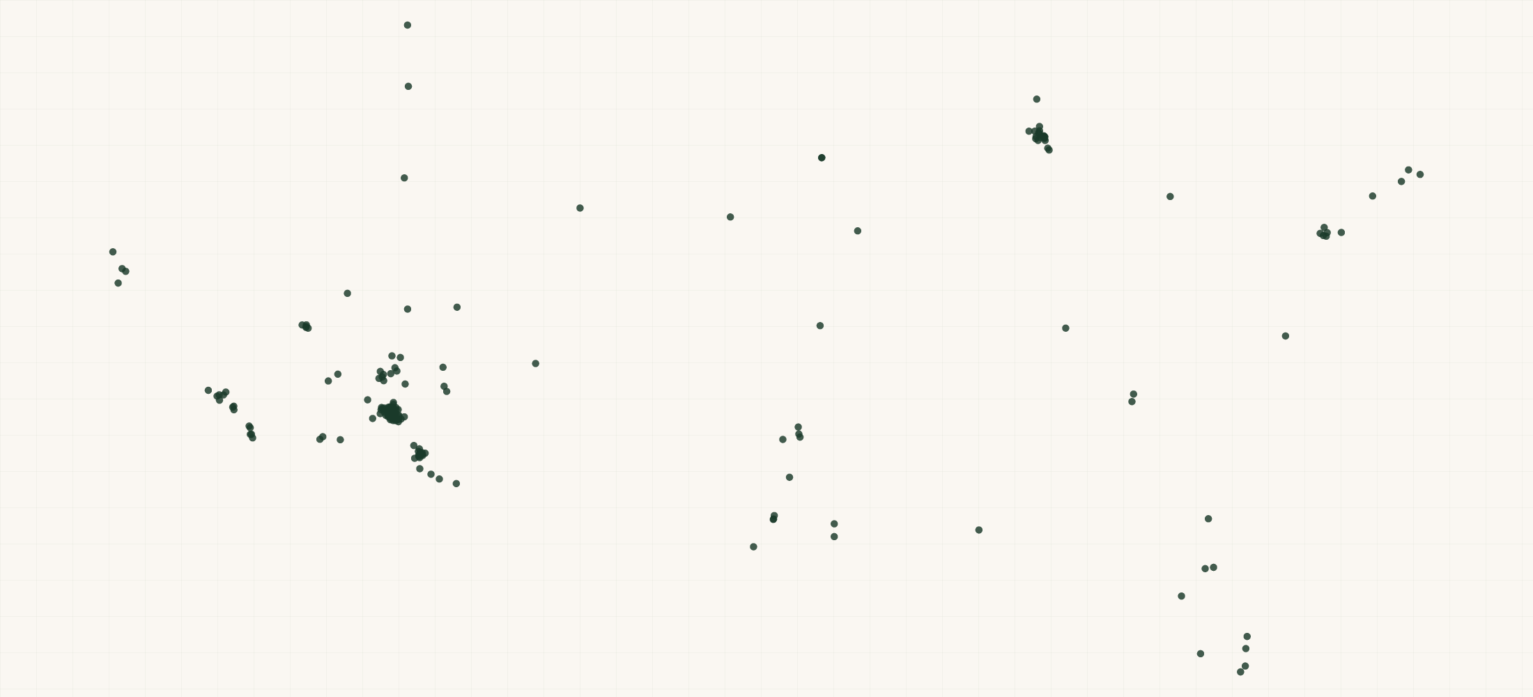 Map of where the Frites Street Retailers are
