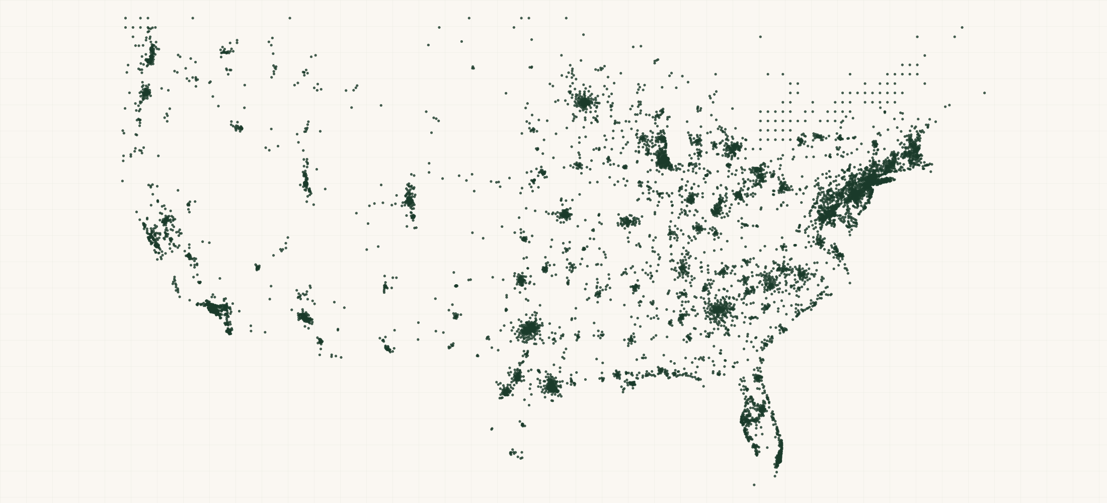Map of where the GAF Certified Roofing Contractors are