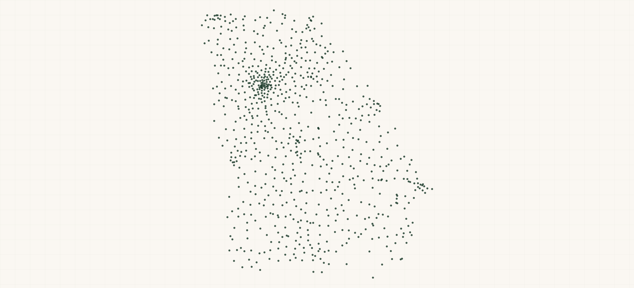 Map of where the Georgia Nonprofits are