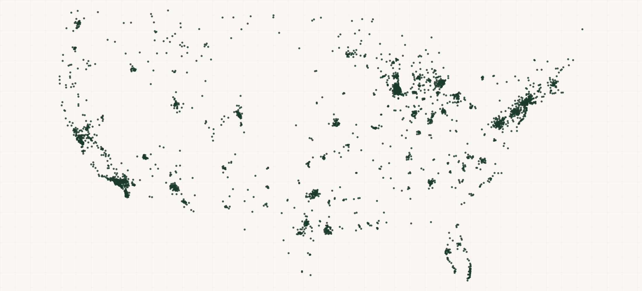 Map of where the Grain Trust Retailers are