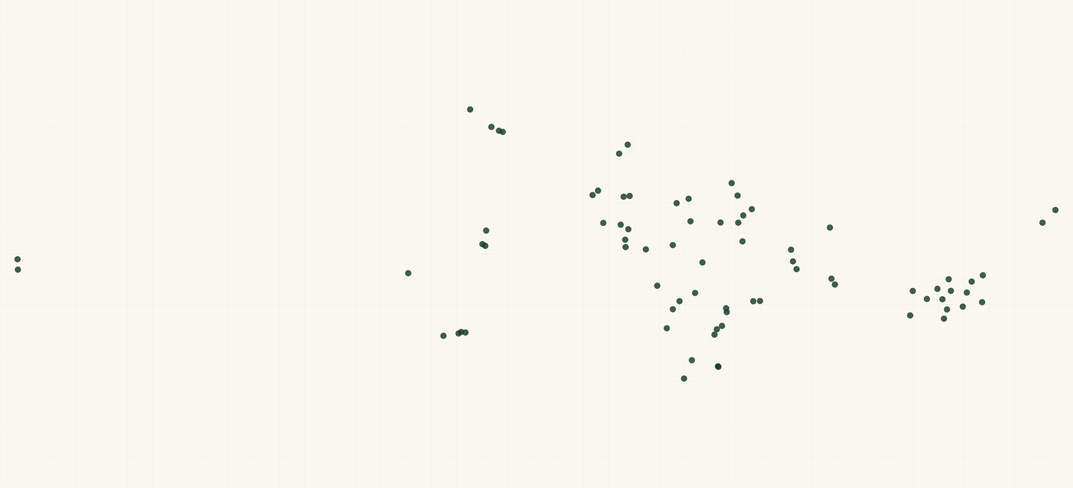 Map of where the Greenix Pest Control Locations are
