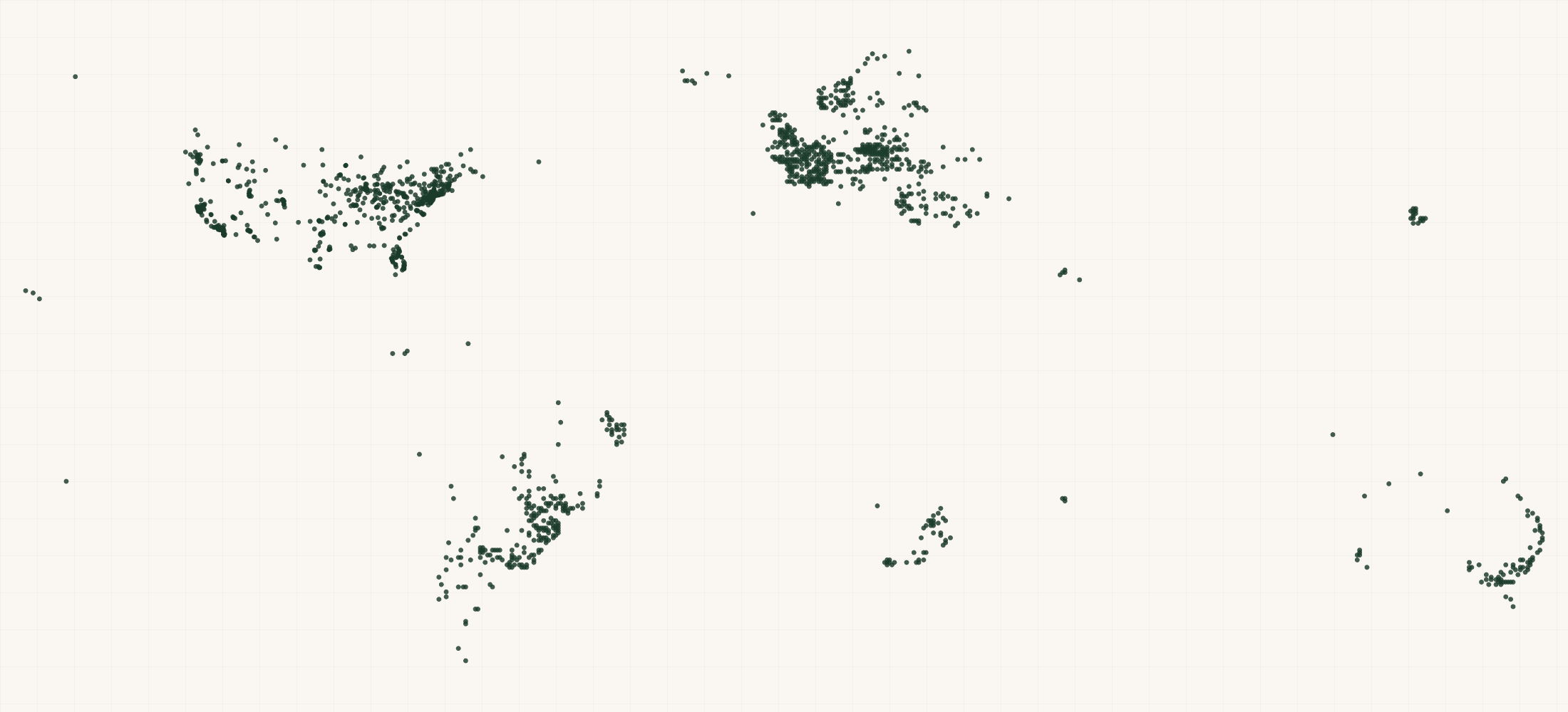 Map of where the GT Bicycles Retailers are
