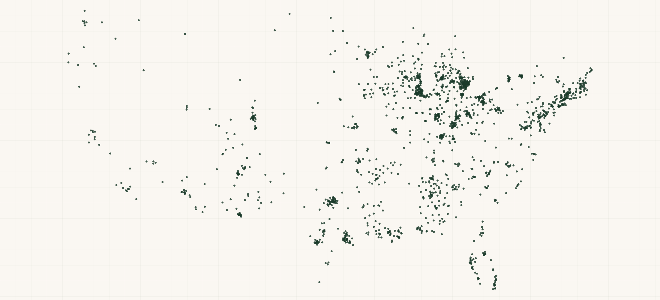 Map of where the Hemp Well Retailers are