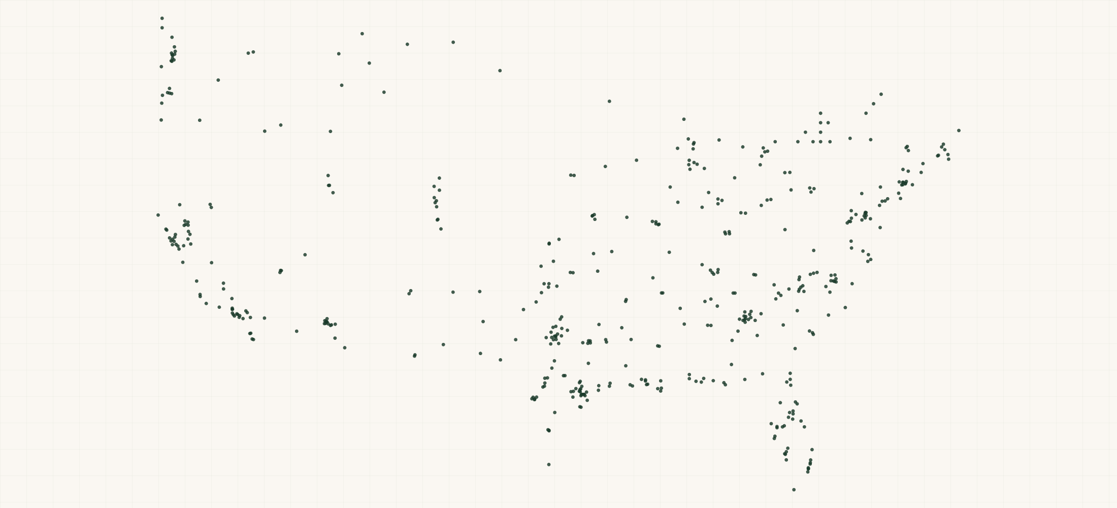 Map of where the Herc Rentals Locations are