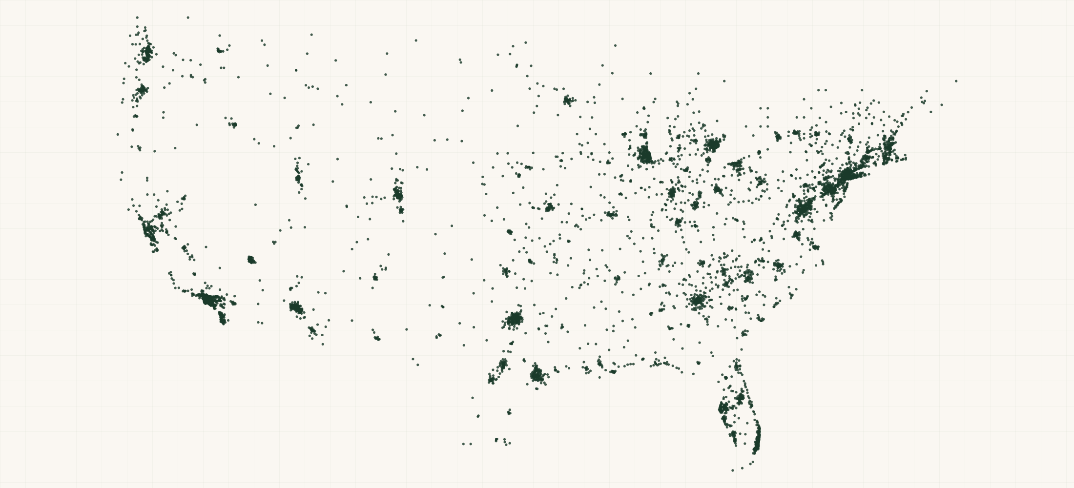 Map of where the Himalaya Wellness Retailers are