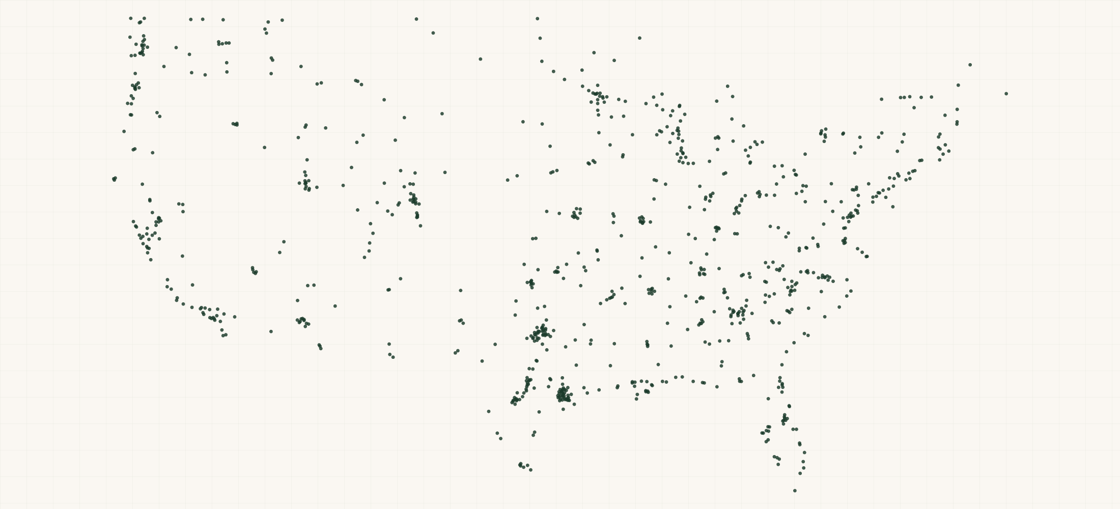 Map of where the Holosun Retailers are