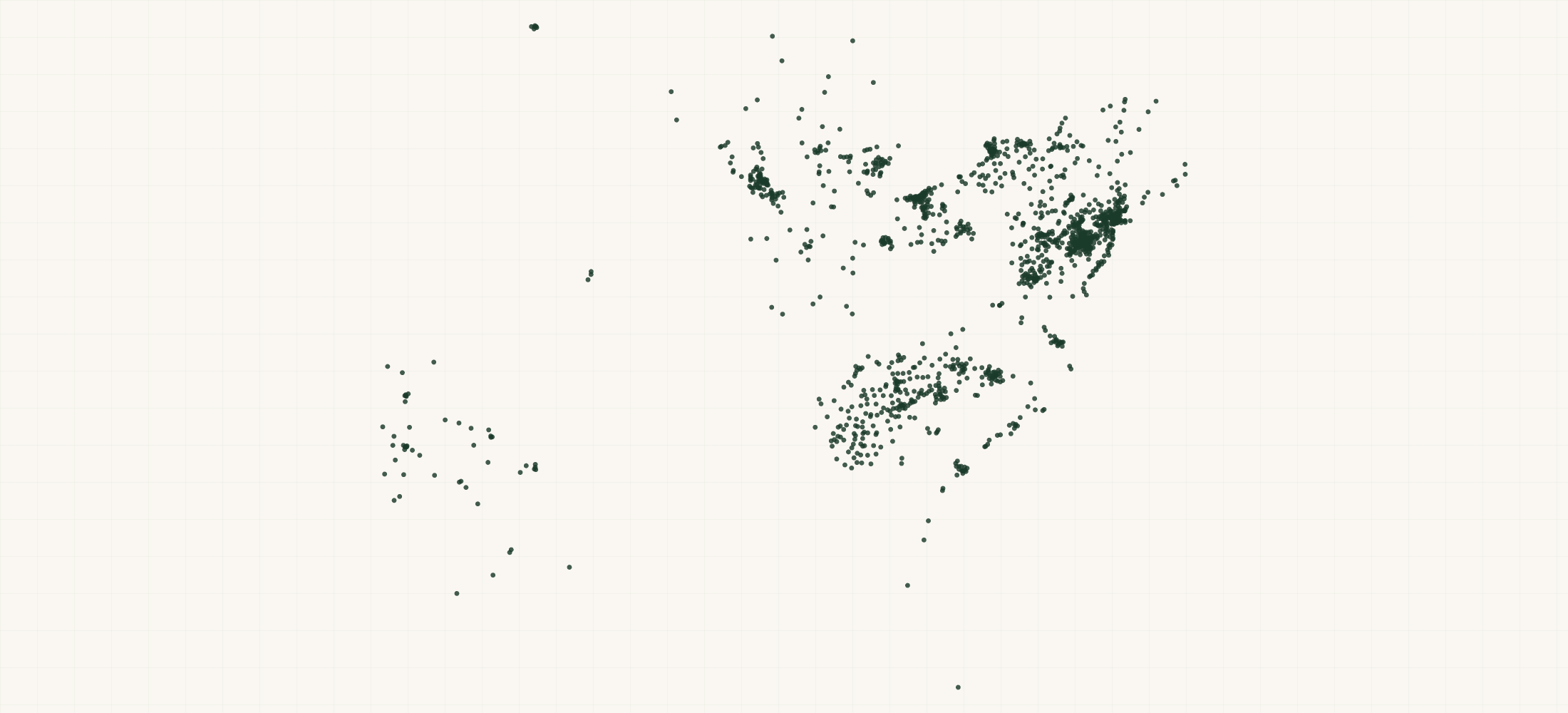 Map of where the Holy Perogy Retailers are