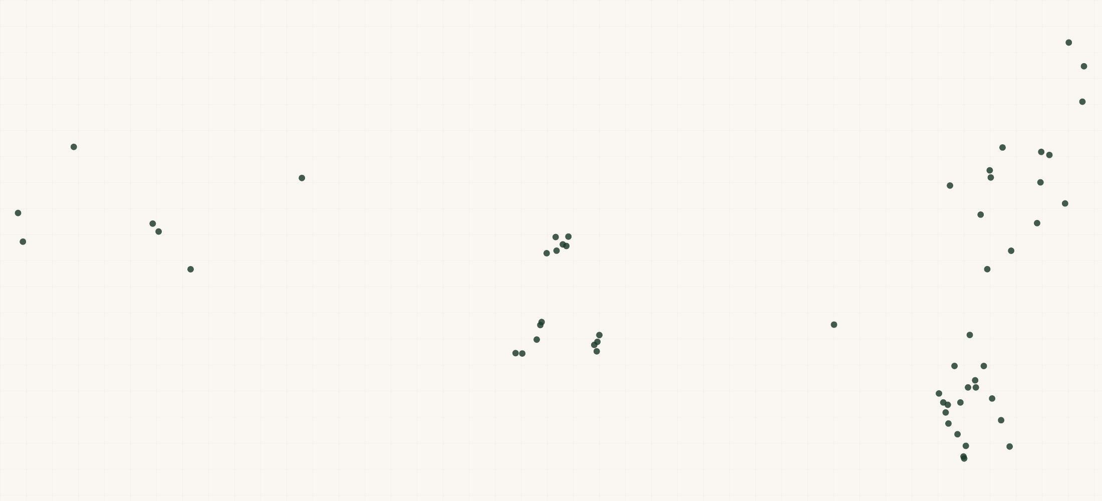 Map of where the HomeTeam Pest Defense Locations are