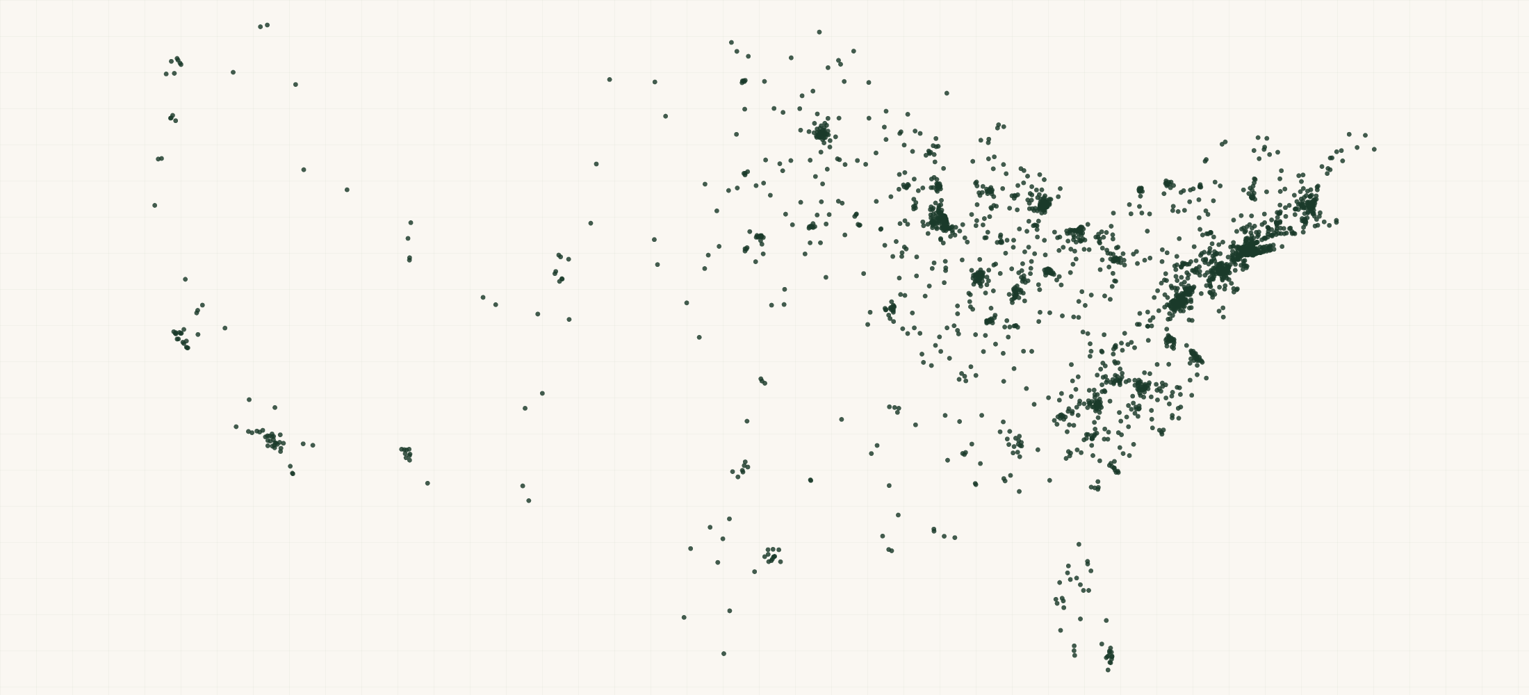 Map of where the Human Services Nonprofits are