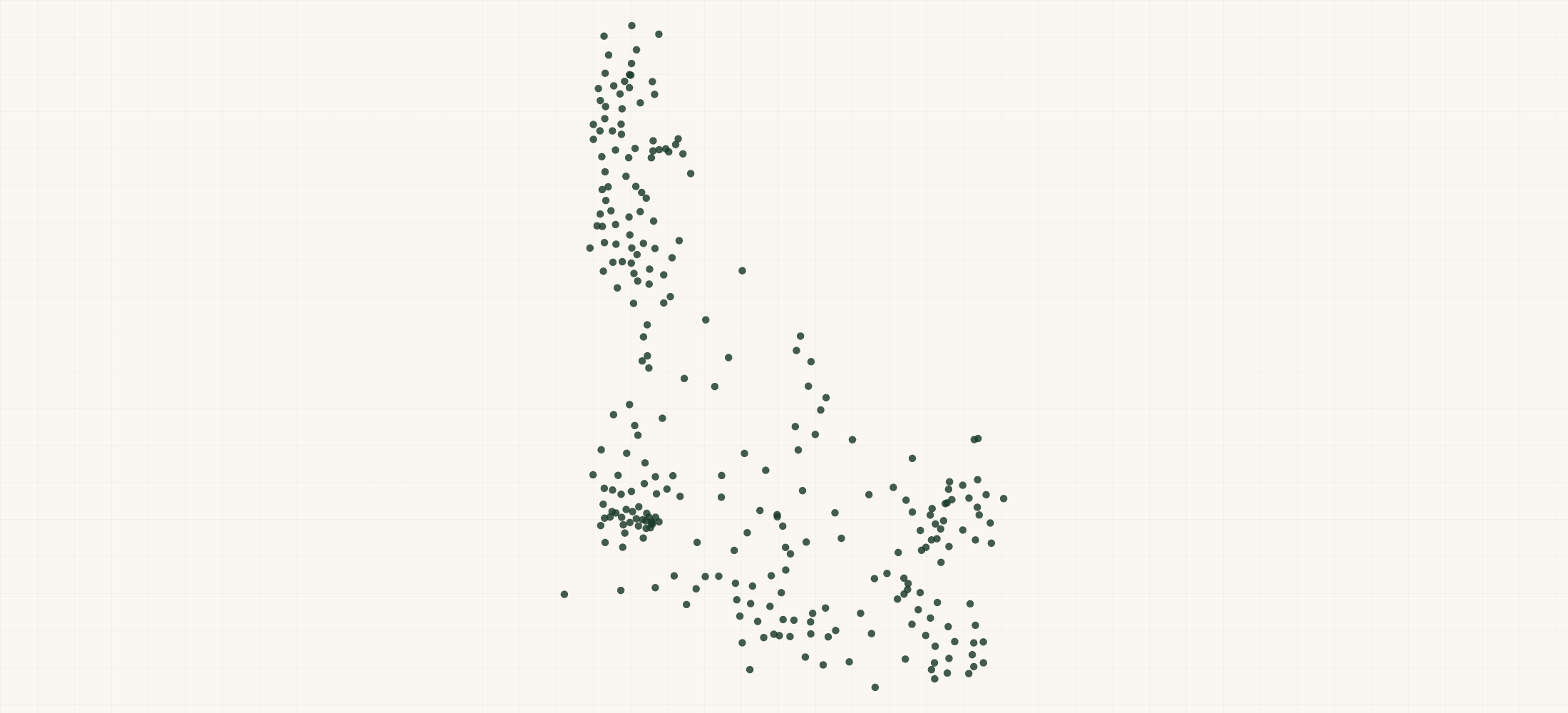 Map of where the Idaho Nonprofits are