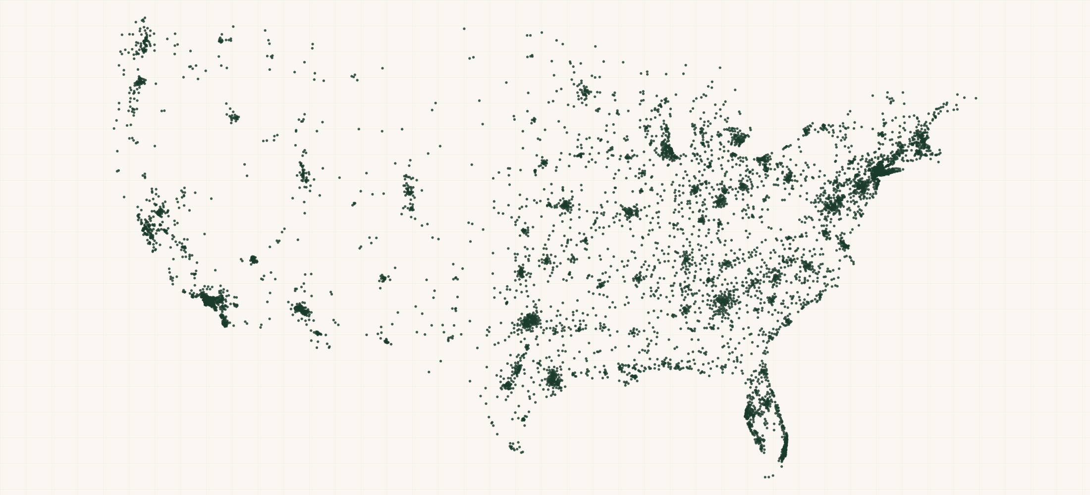 Map of where the Independent Pest Control Companies are