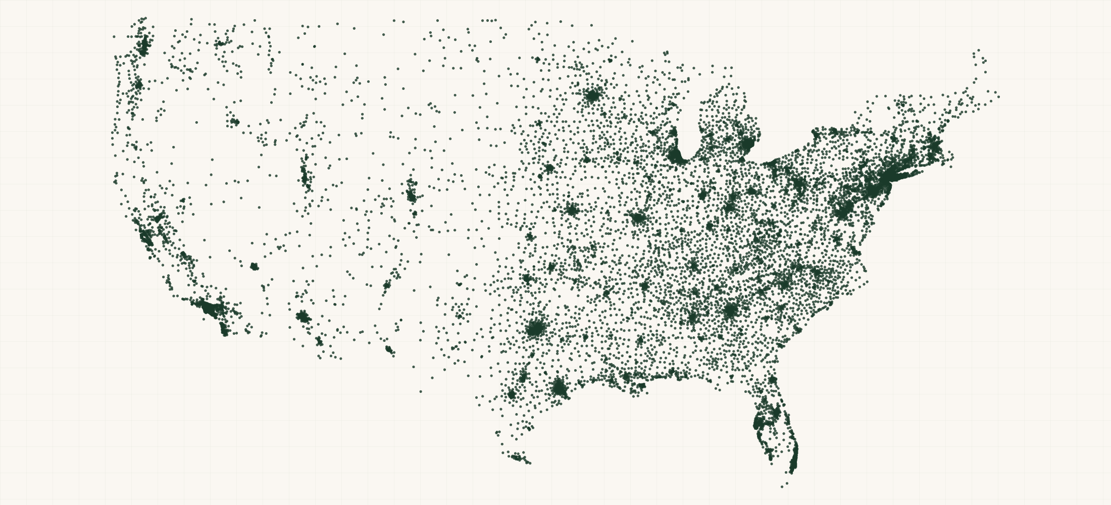 Map of where the US Independent Pharmacies are