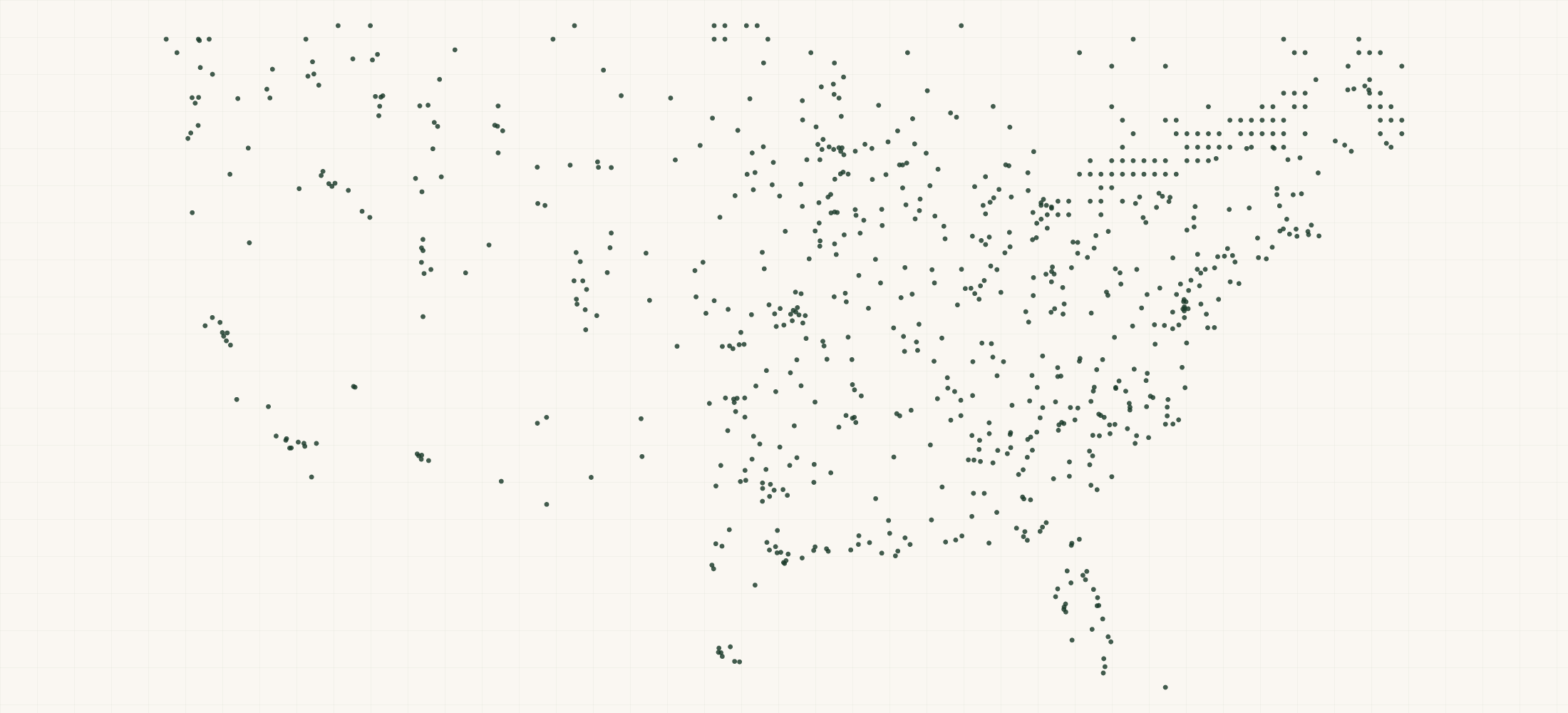 Map of where the Inukshuk Professional Retailers are