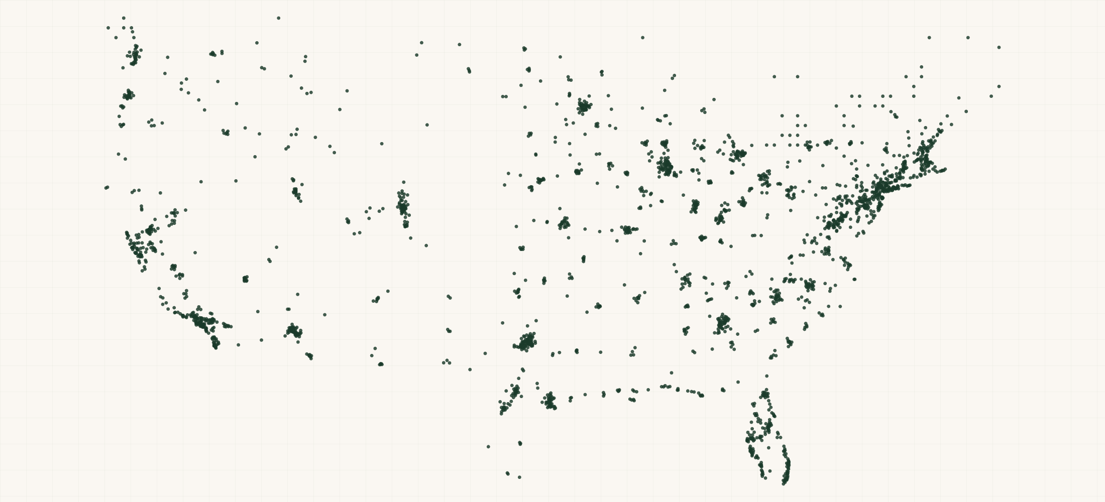 Map of where the iQ Power Tools Retailers are