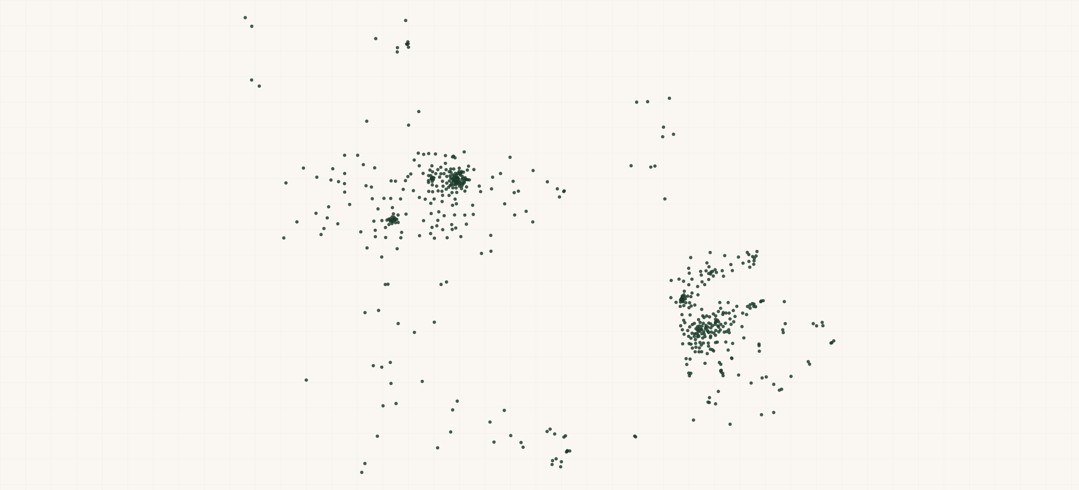 Map of where the Jesse James Spirits Retailers are