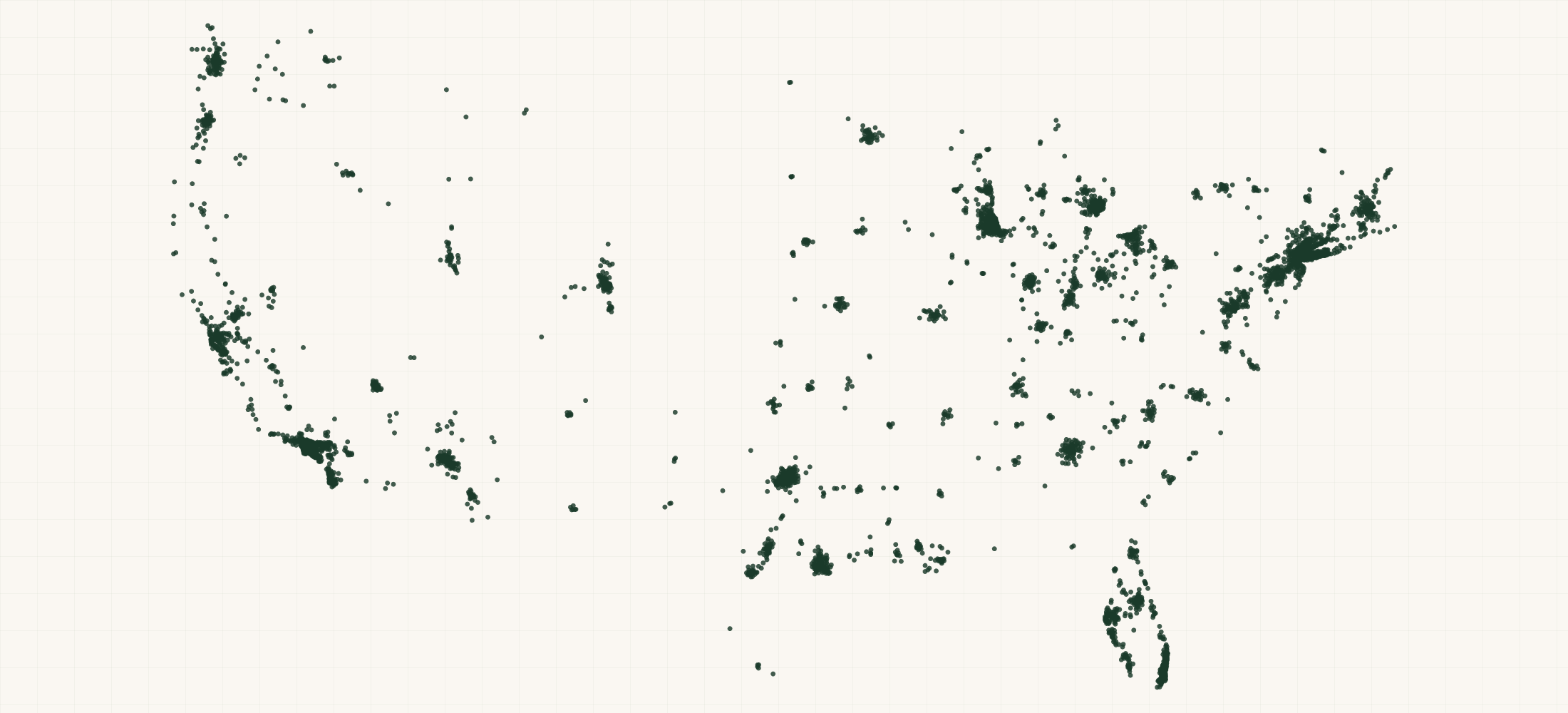 Map of where the JPMorgan Chase Bank, National Association Branches are