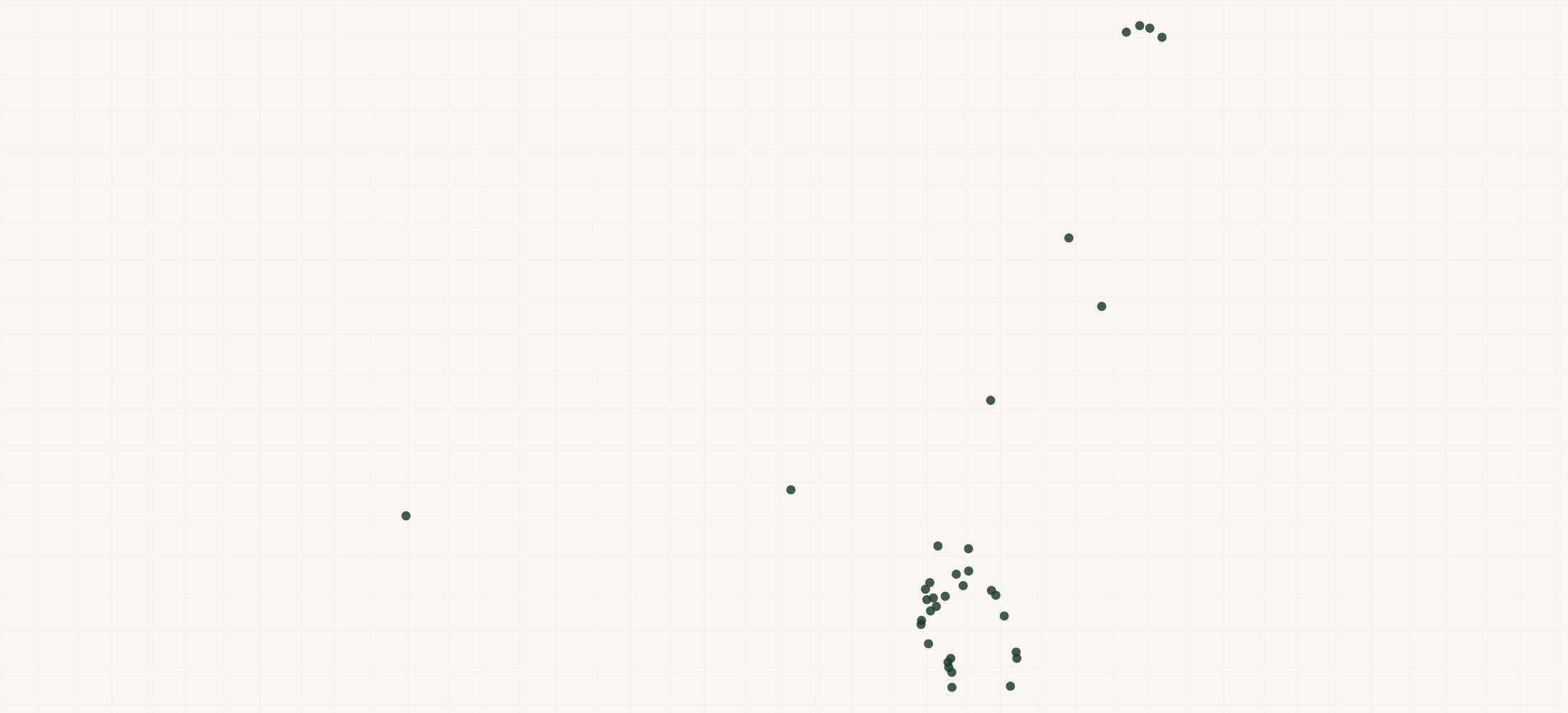 Map of where the Juniper Landscaping Locations are