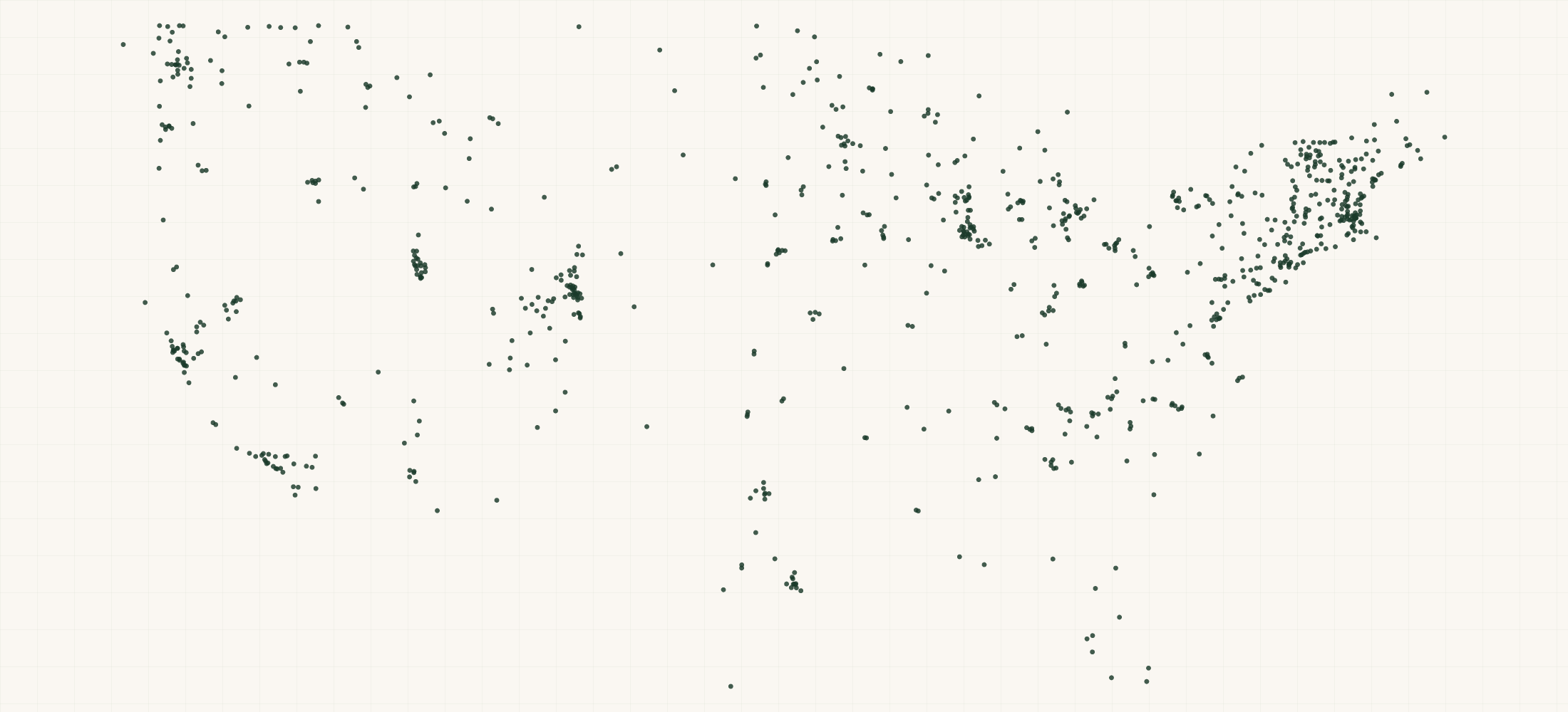 Map of where the Kahtoola Retailers are