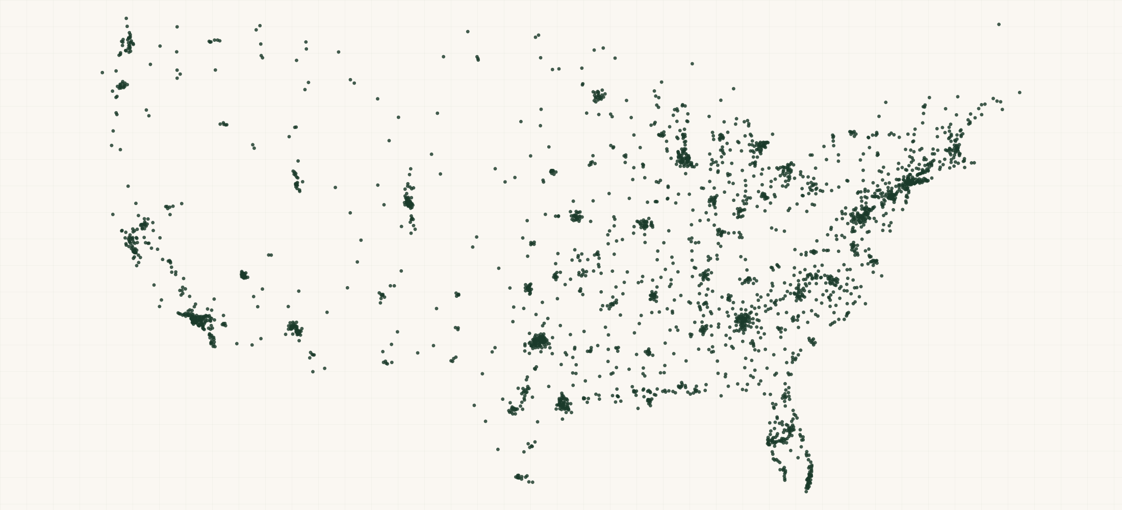 Map of where the Kamado Joe Dealer Locations are