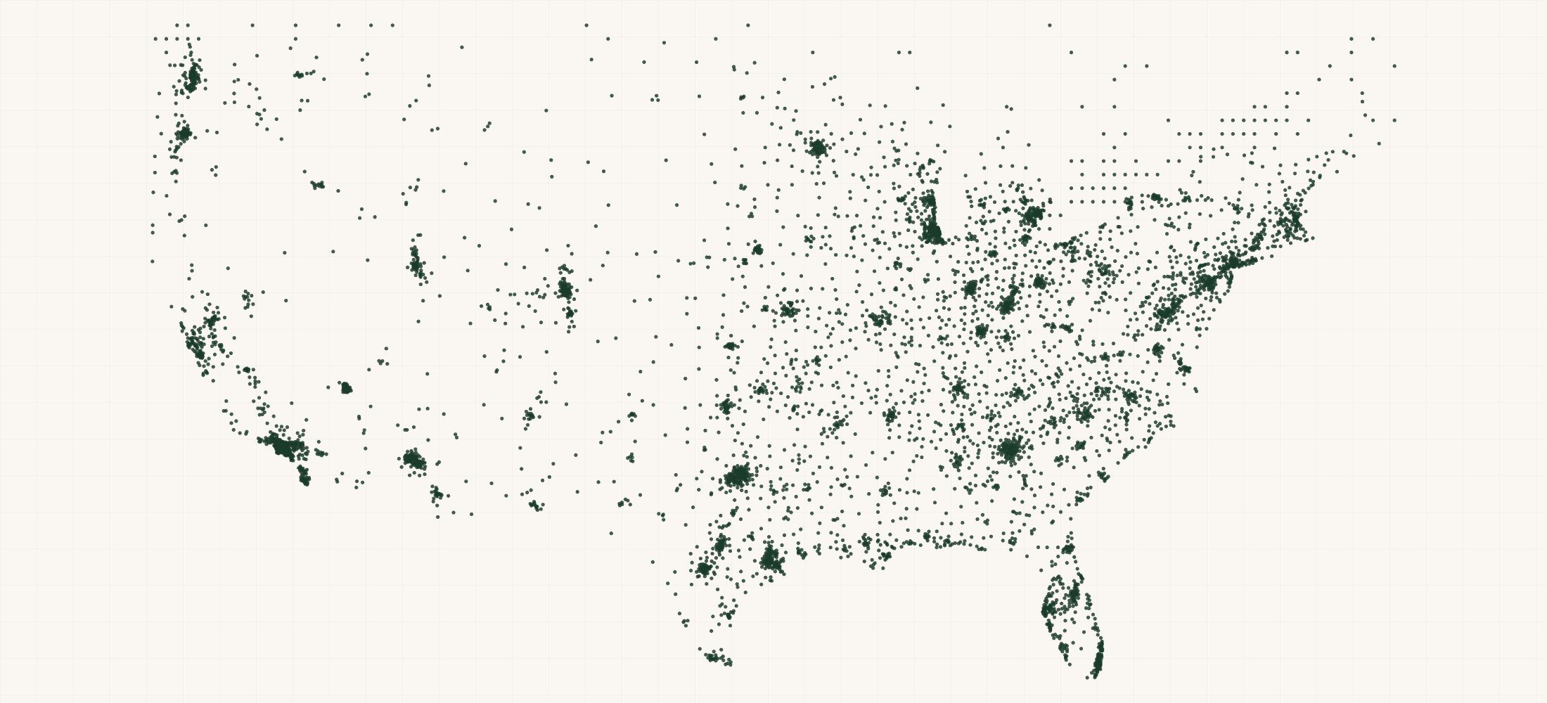 Map of where the Kendamil Retailers are