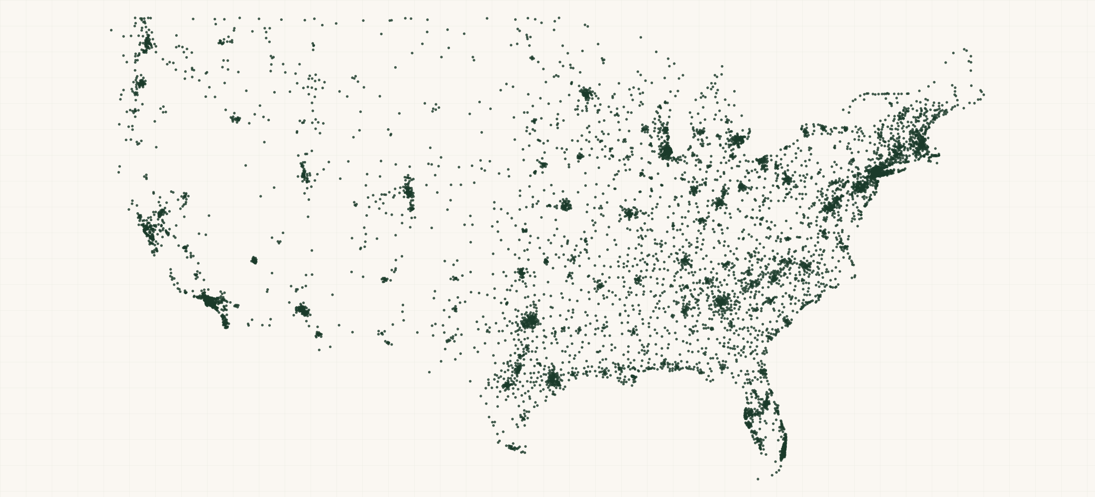 Map of where the Keyboards, Pro & Home Audio Brand Retailers are