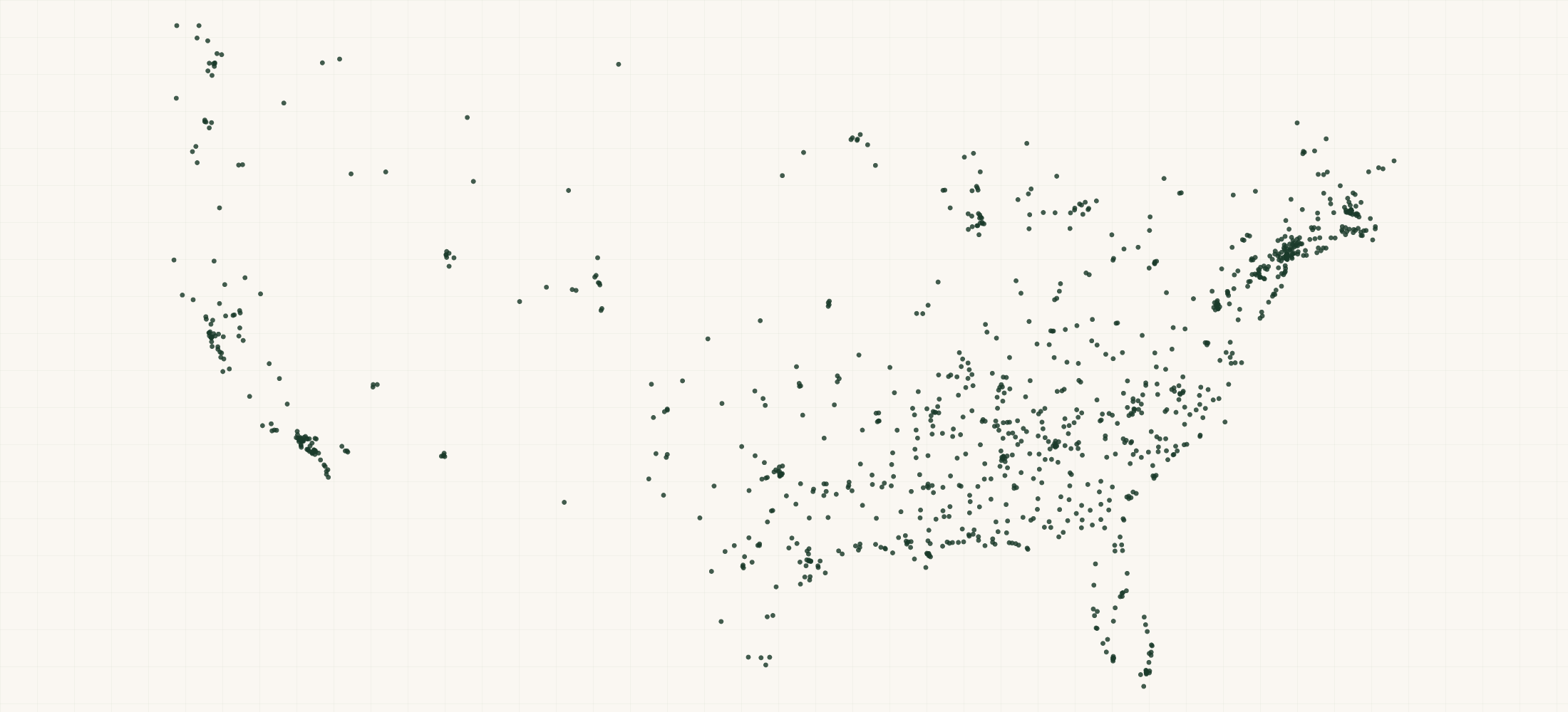 Map of where the Kissy Kissy Retailers are