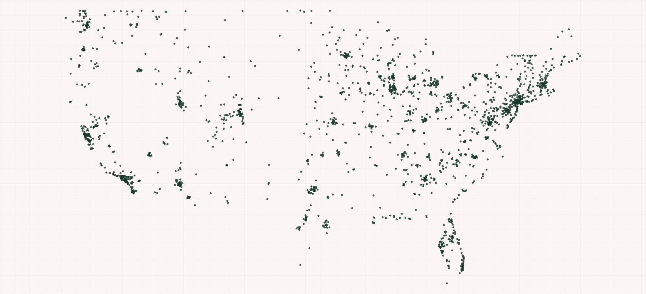 Map of where the KMC Retailers are