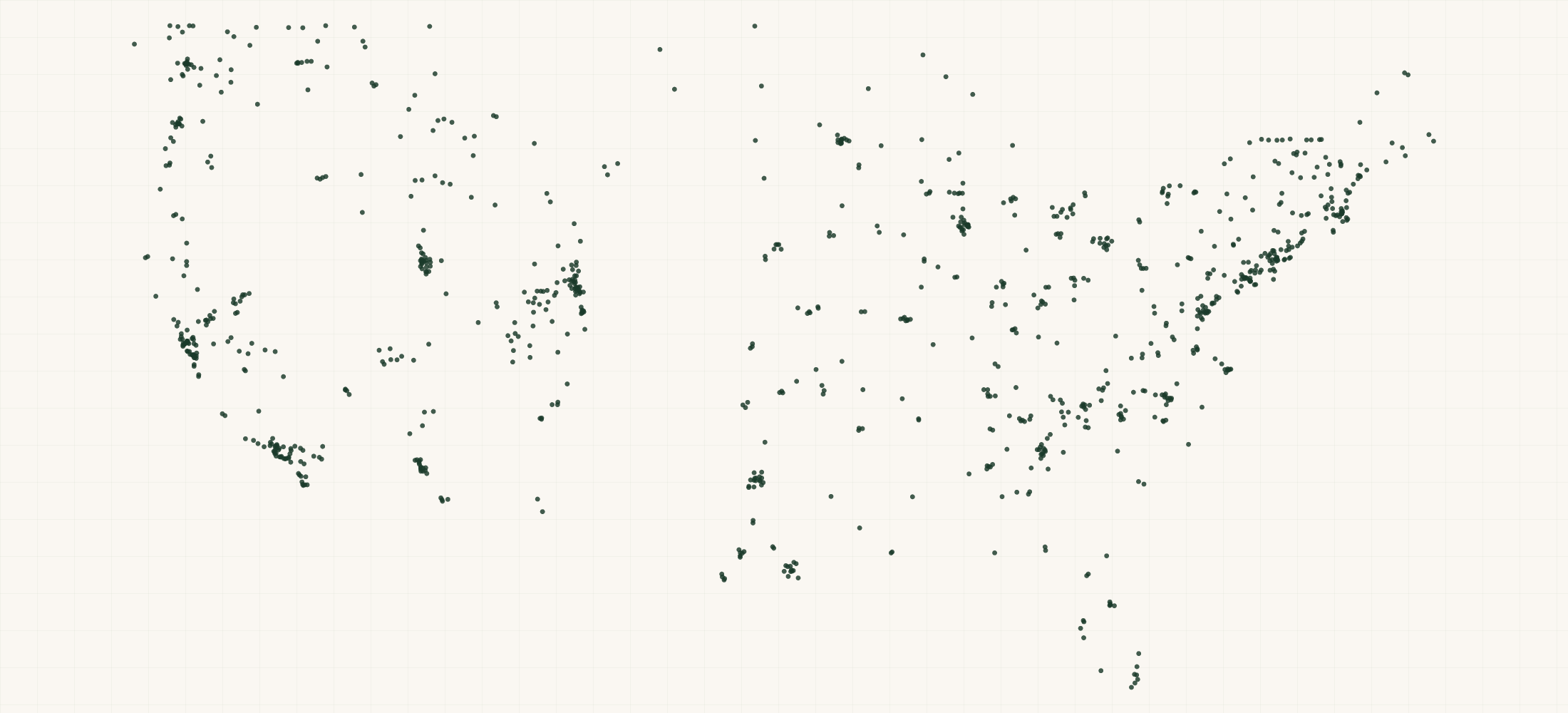 Map of where the La Sportiva Retailers are