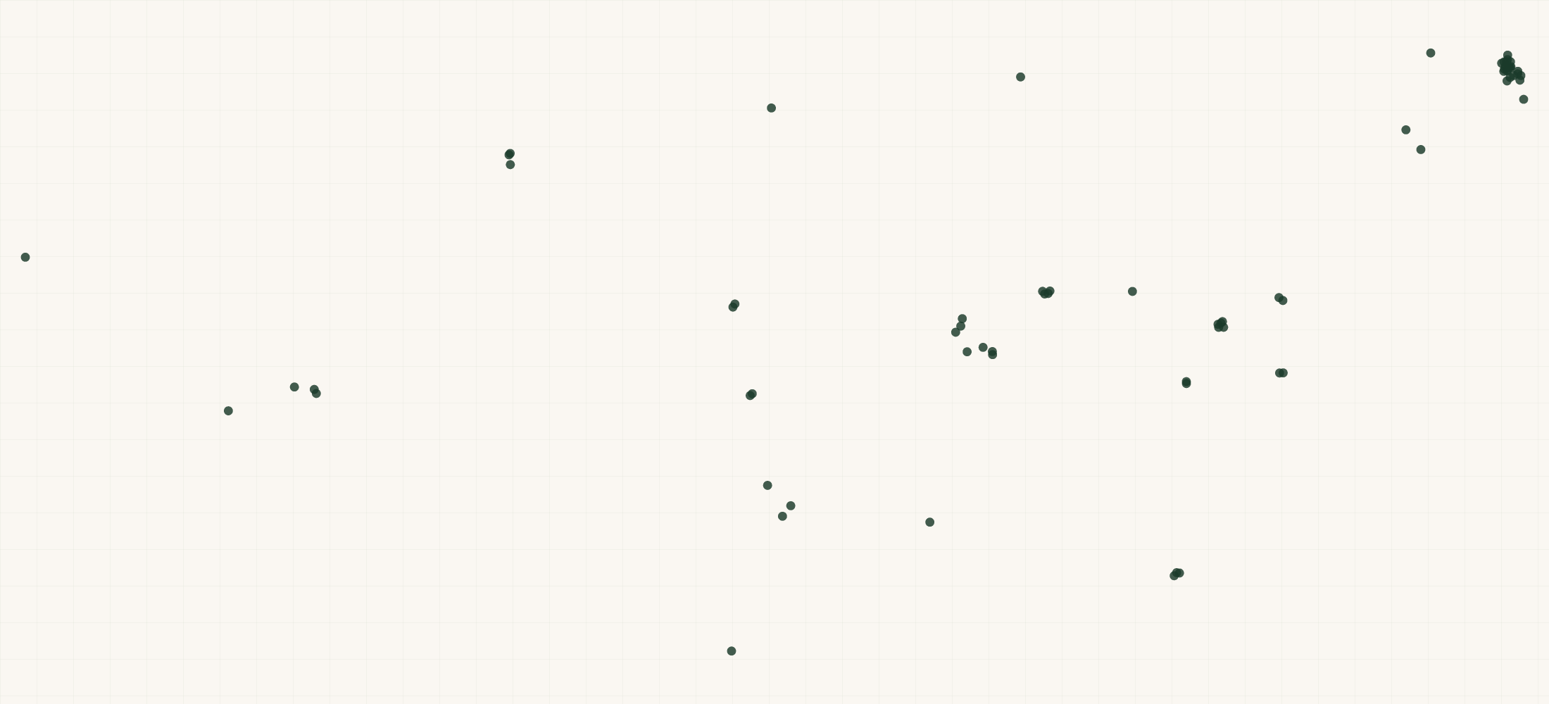 Map of where the Lapels Cleaners Locations are