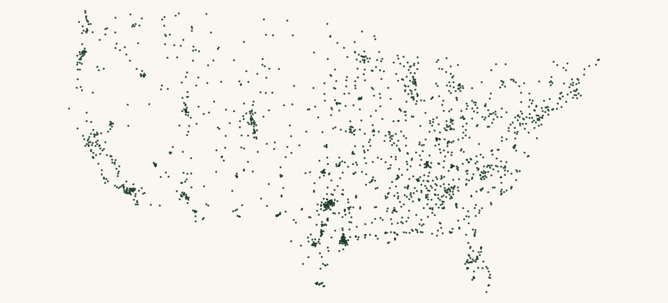 Map of where the Laredo Retailers are