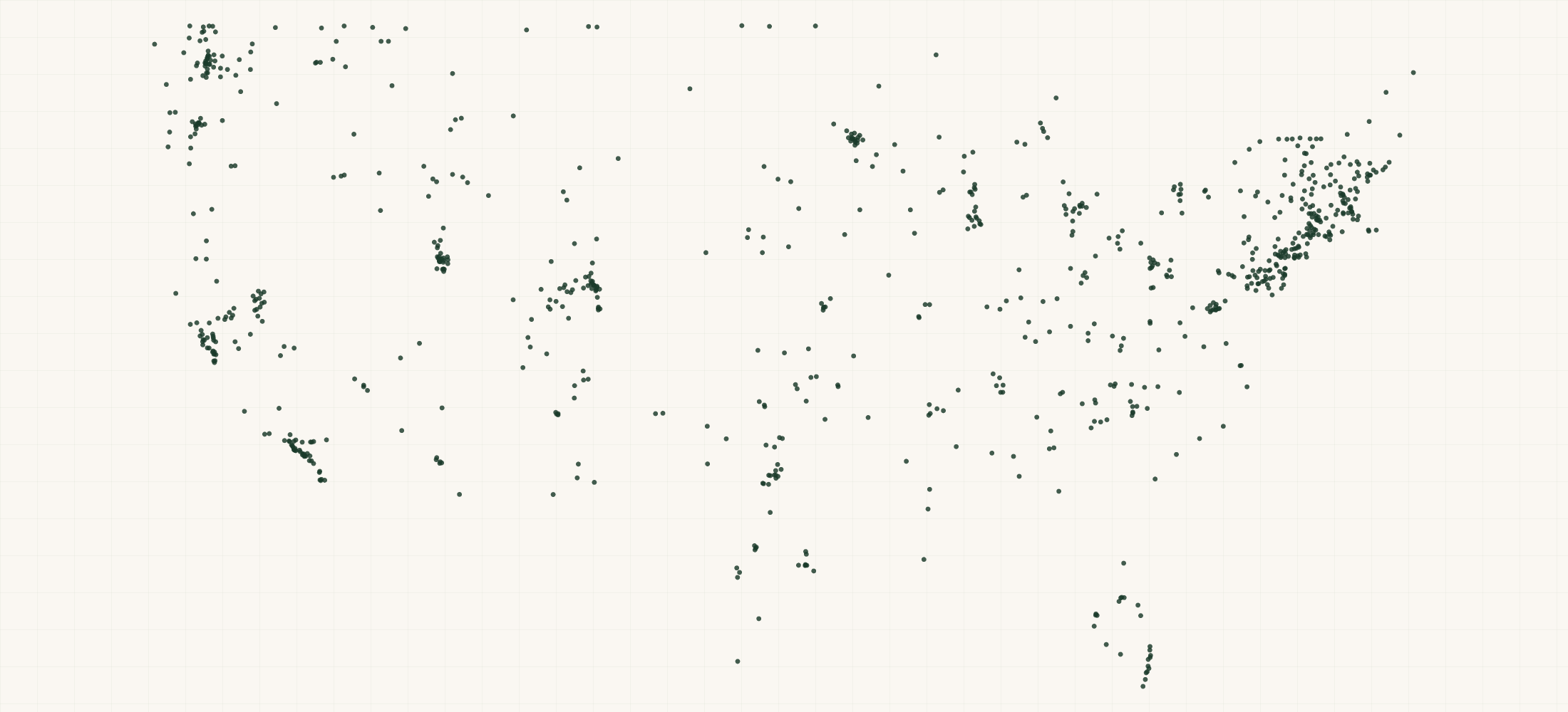 Map of where the Lib Tech Retailers are