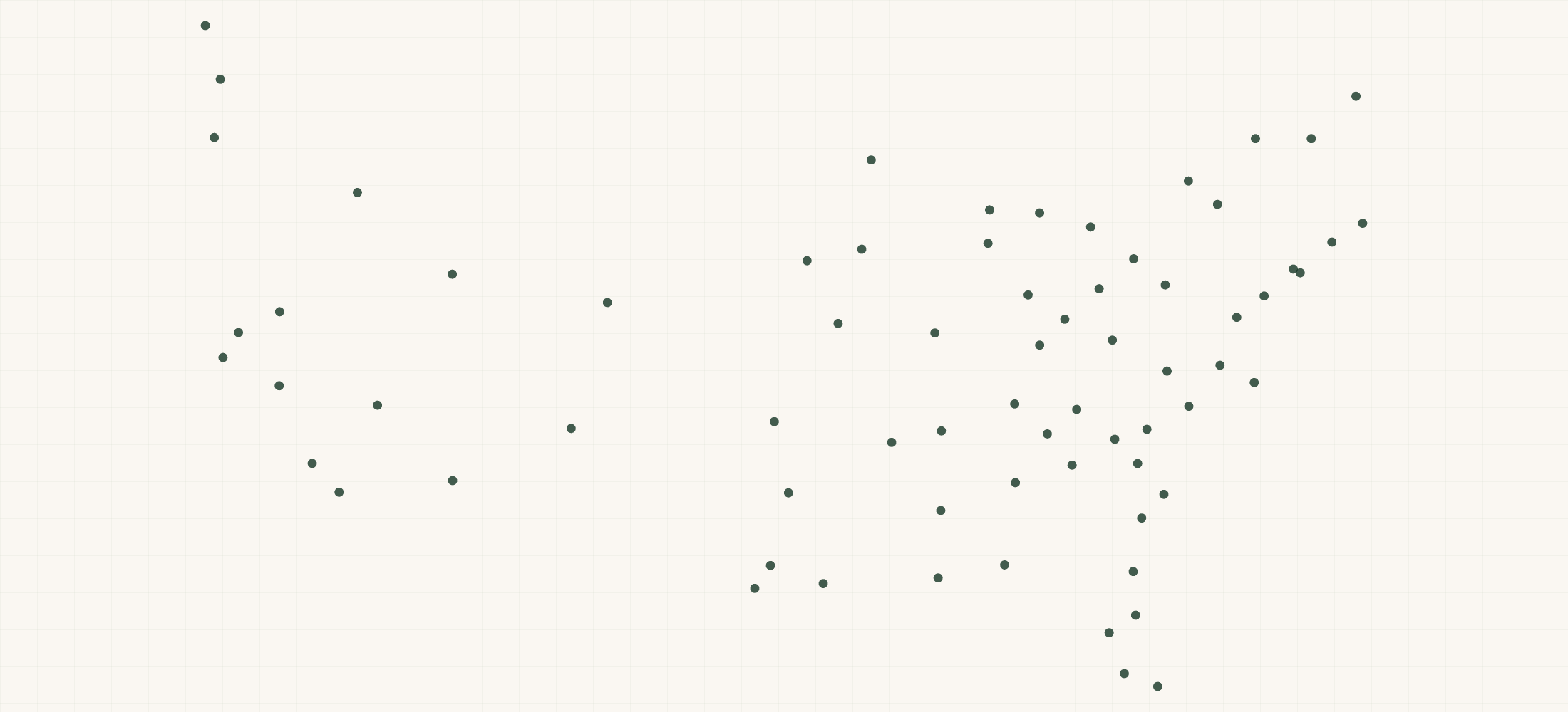 Map of where the Lightglass Lighting Retailers are