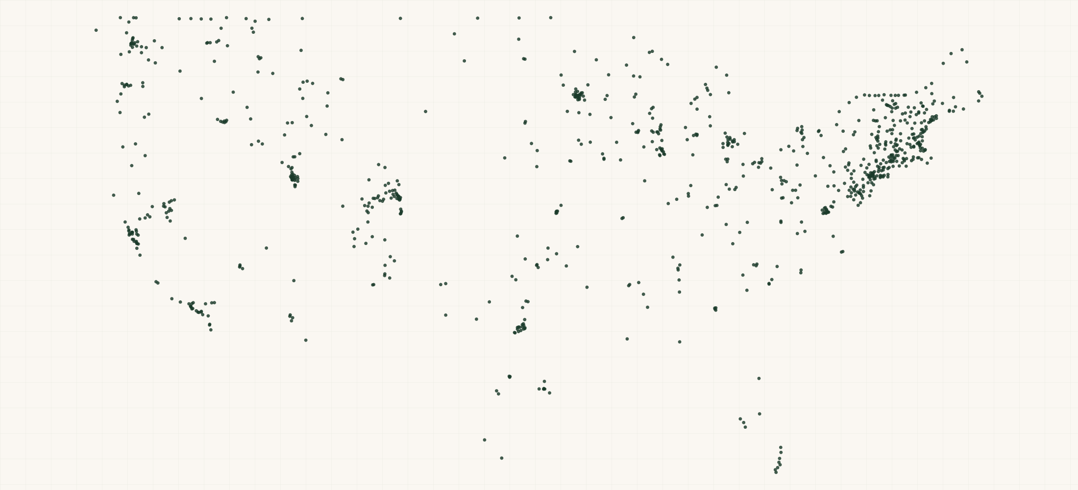 Map of where the LINE Skis Retailers are