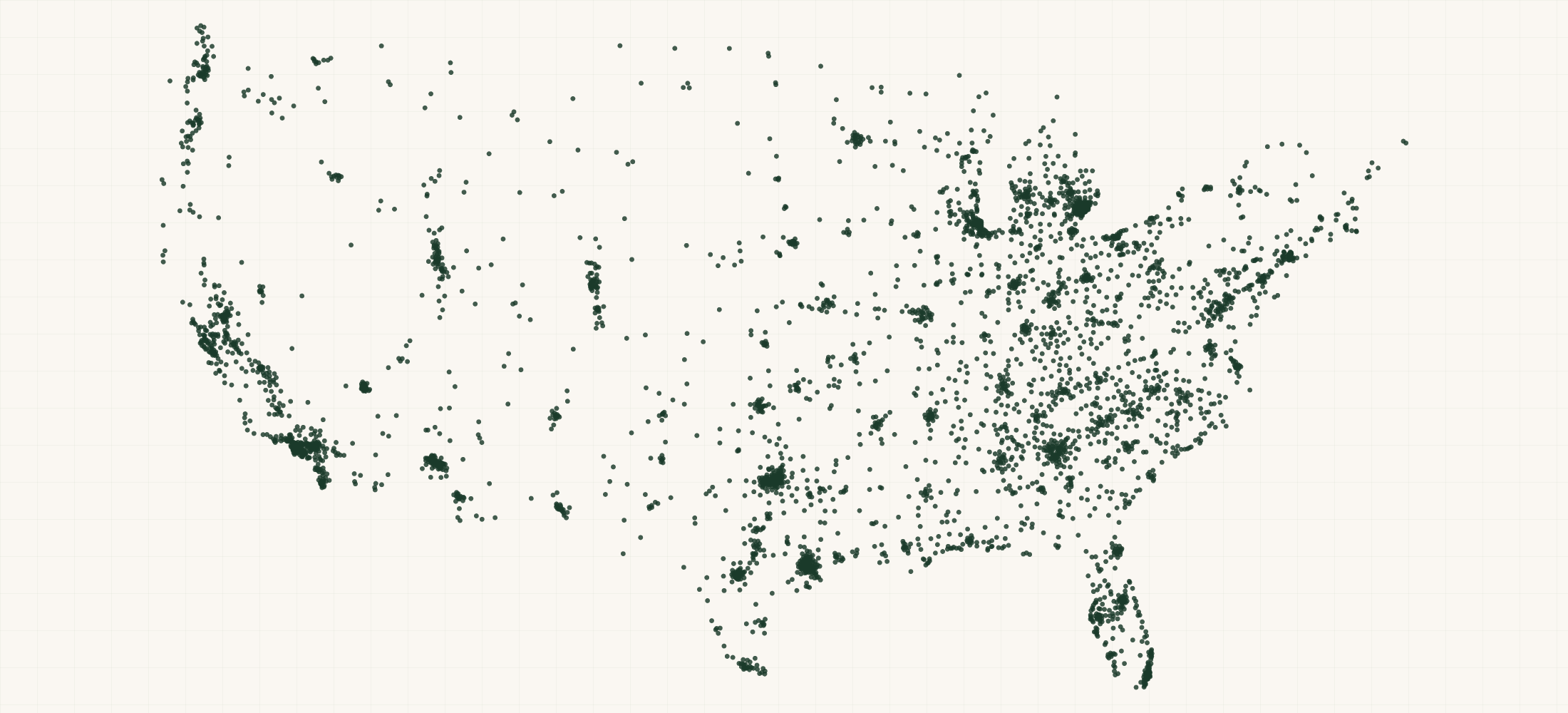 Map of where the Little Caesars Locations are