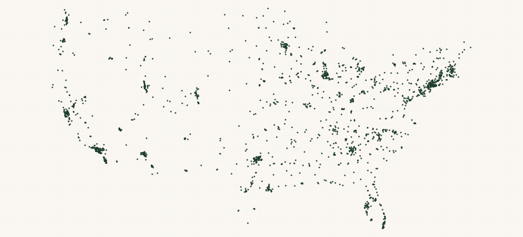 Map of where the Lizard Skins Retailers are