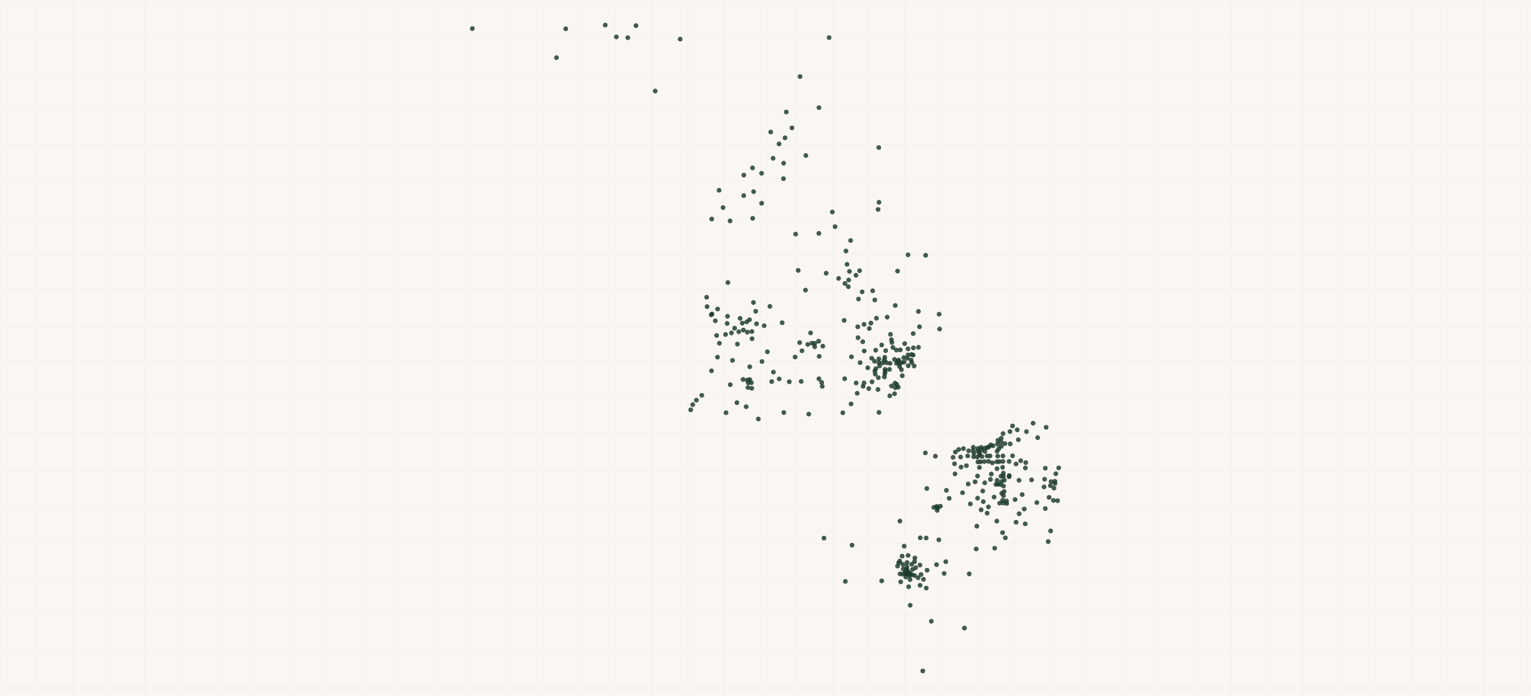 Map of where the Loncaro Long Drink Retailers are