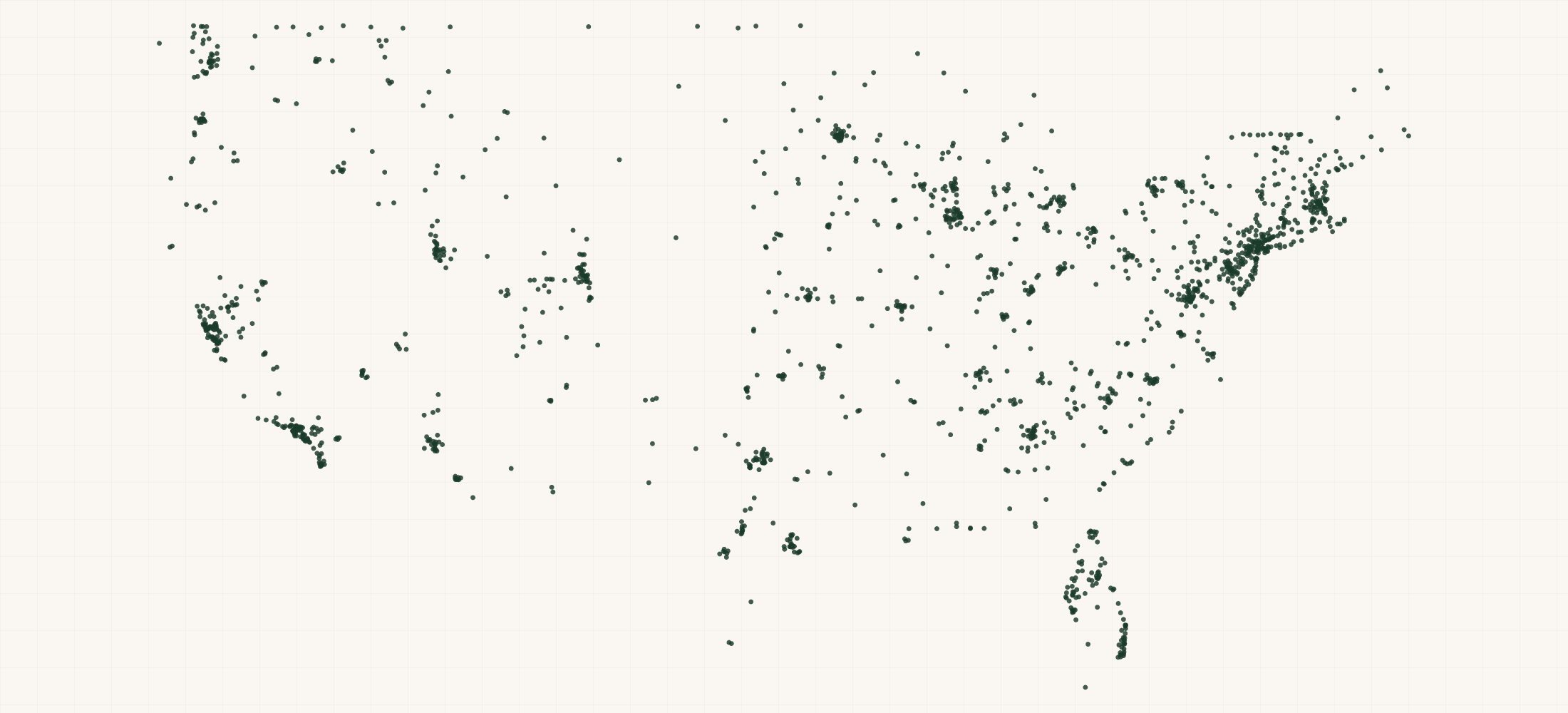 Map of where the Look Cycles Retailers are