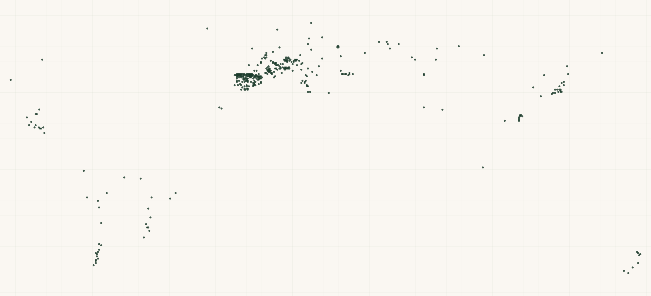 Map of where the Lorpen Retailers are