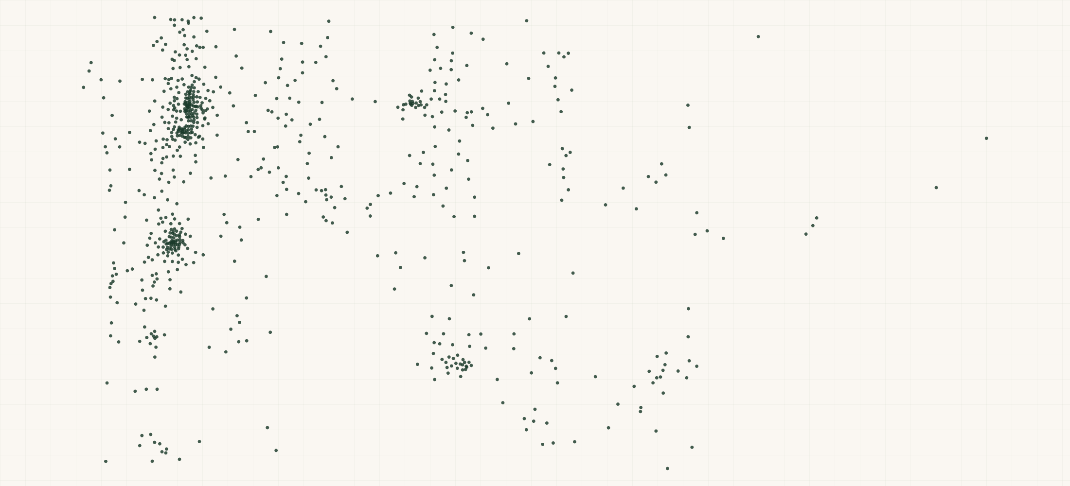 Map of where the Mac & Jack's Brewing Retailers are
