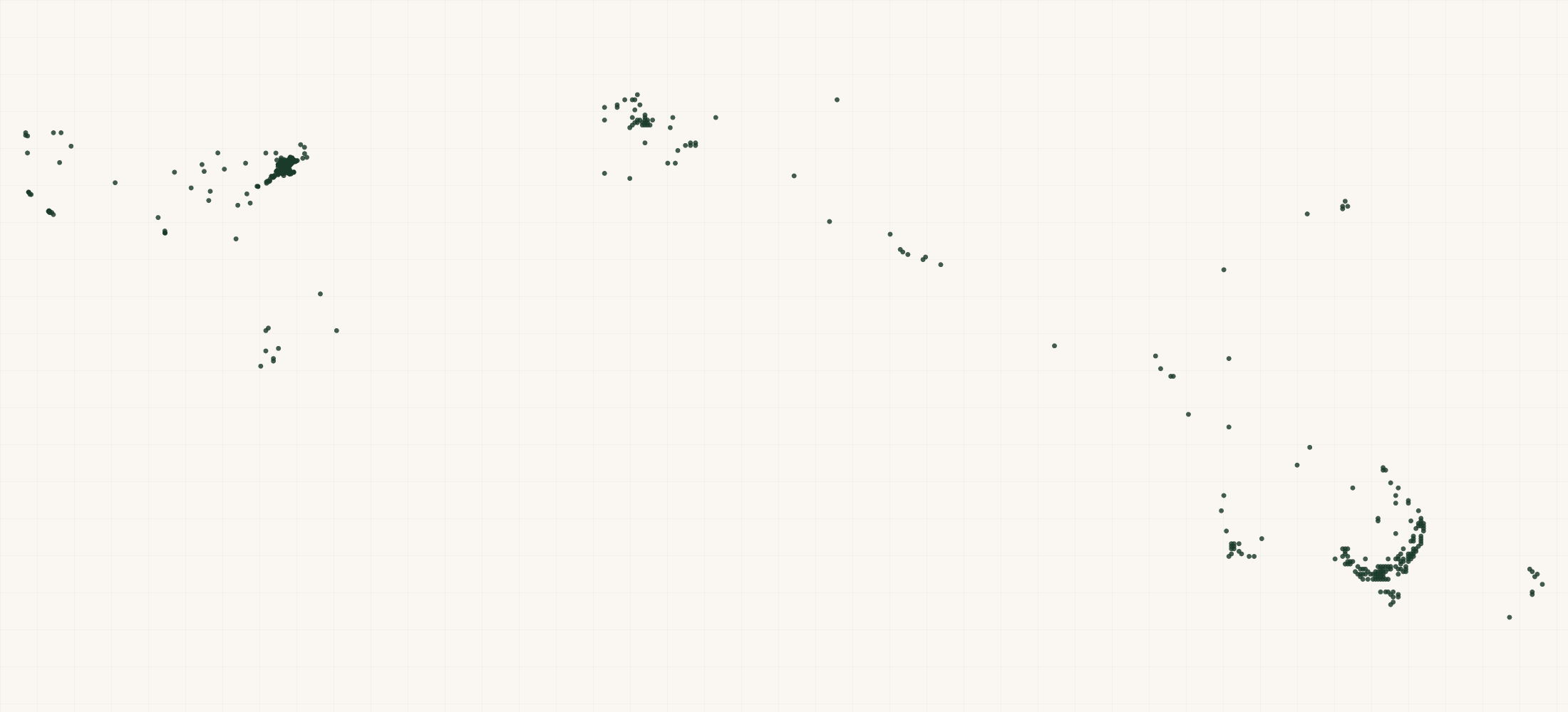 Map of where the Made By Fressko Retailers are