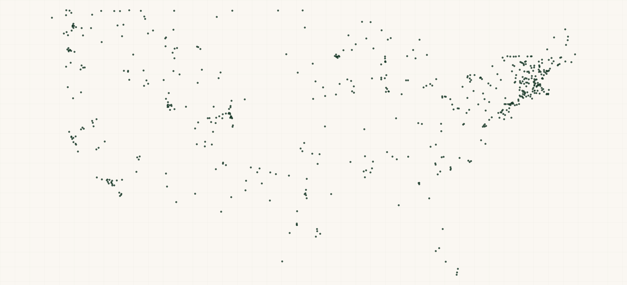Map of where the Madshus Retailers are