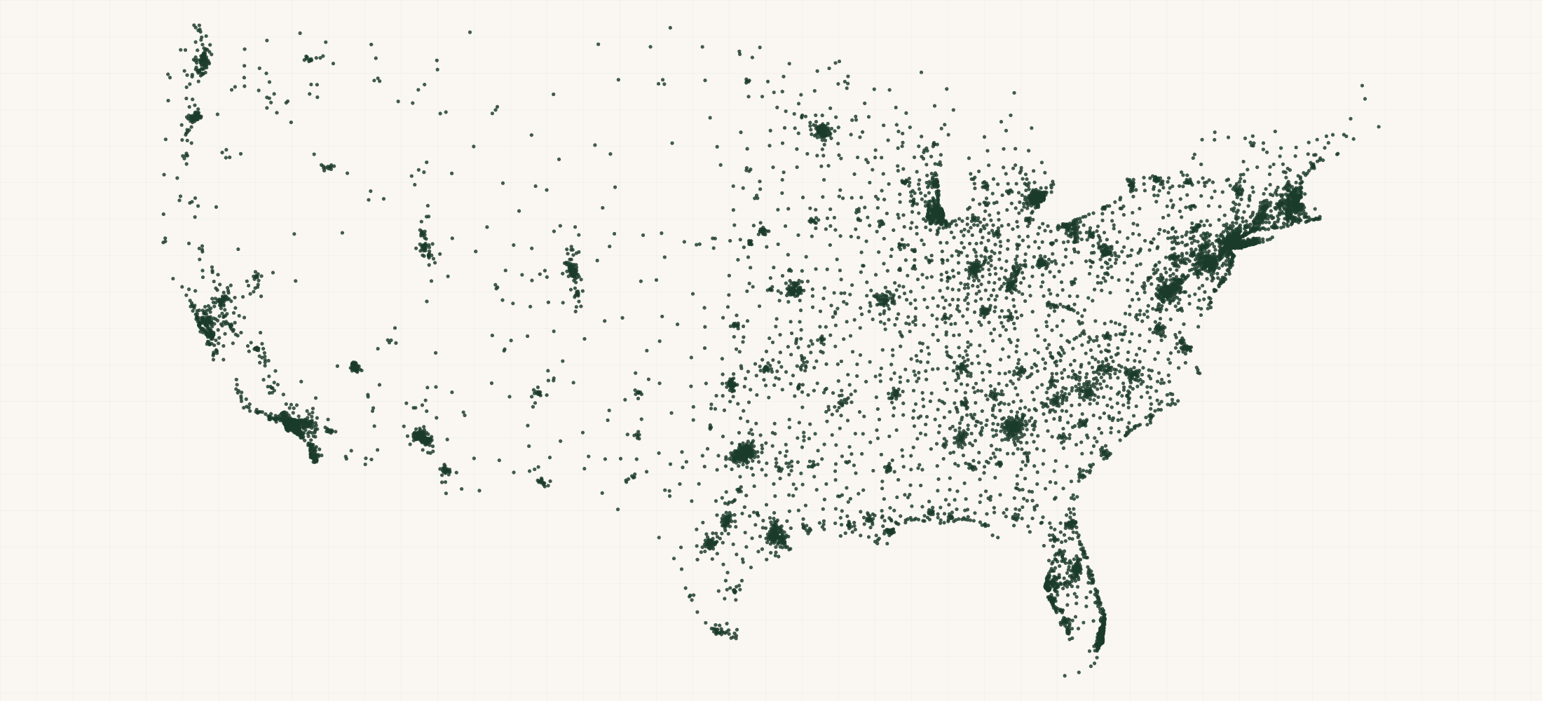 Map of where the Magic Molecule Retailers are