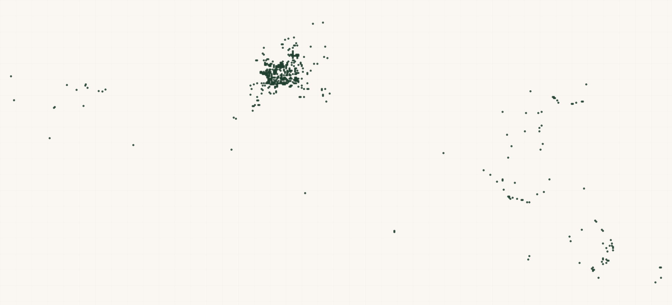 Map of where the Maison Matine Retailers are