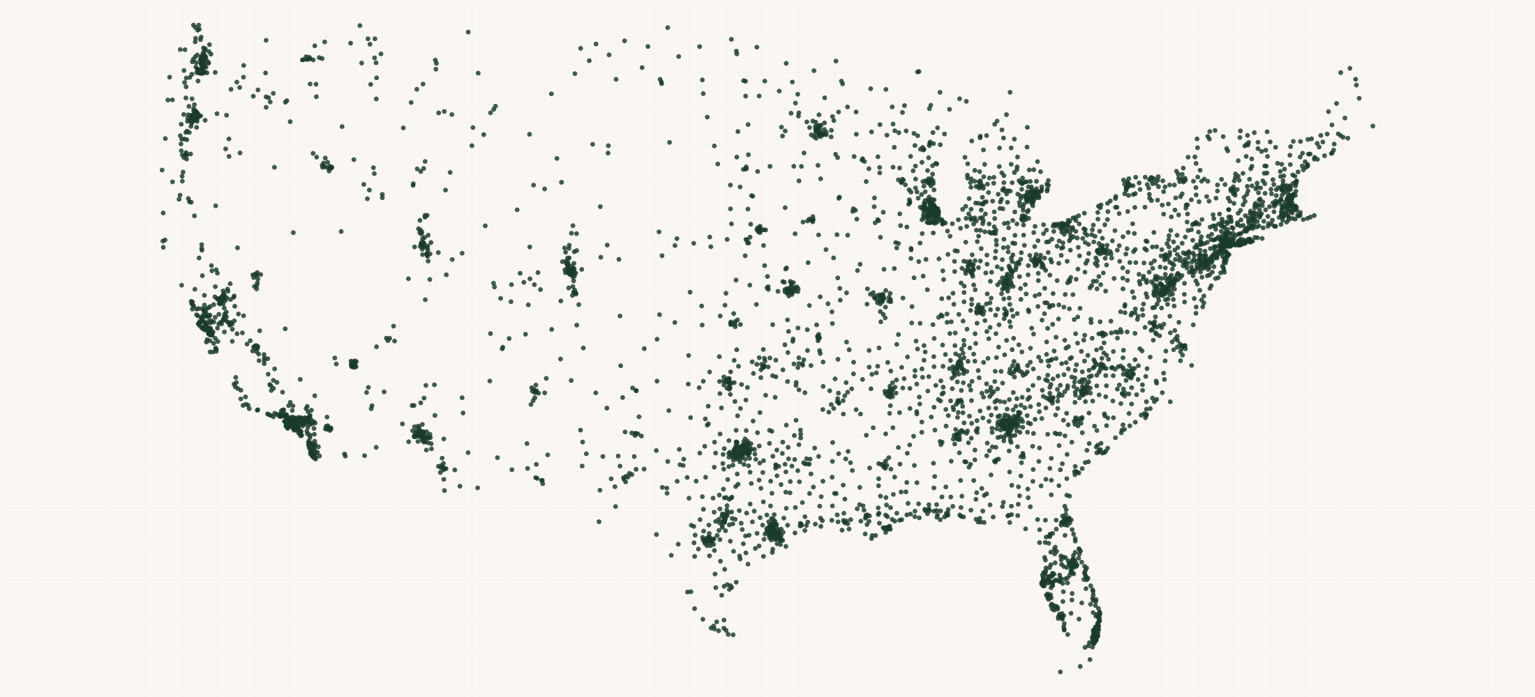 Map of where the Makita Dealers are