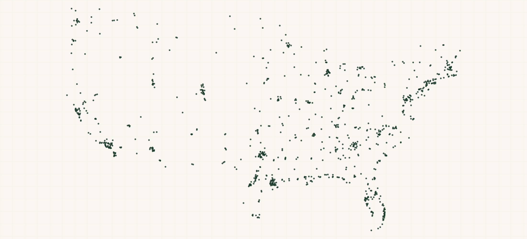 Map of where the Maui Jim Retailers are