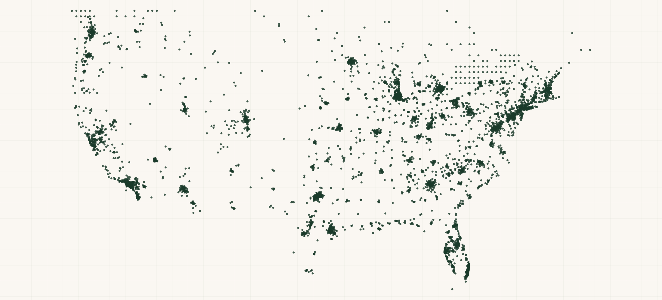 Map of where the Meowijuana Retailers are