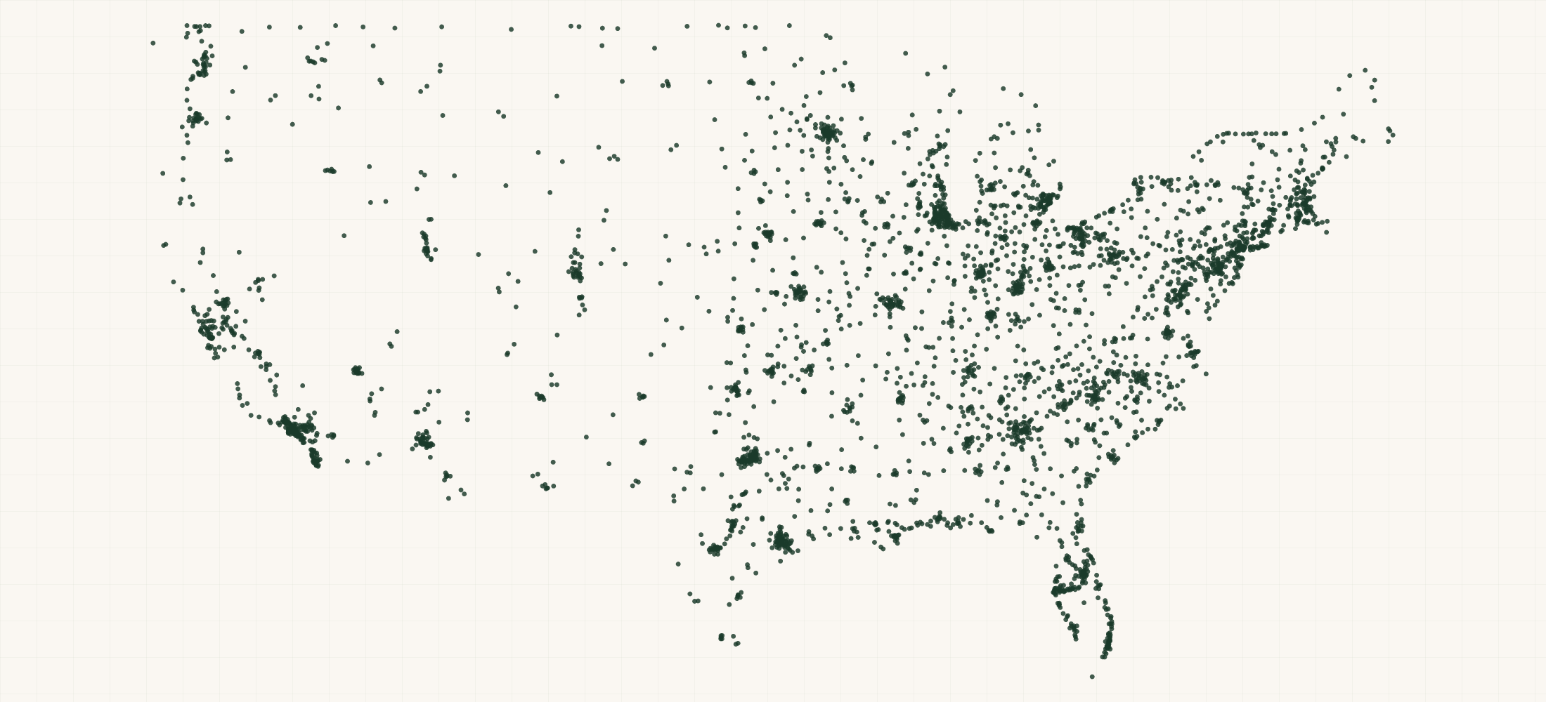 Map of where the Metabo HPT Dealers are
